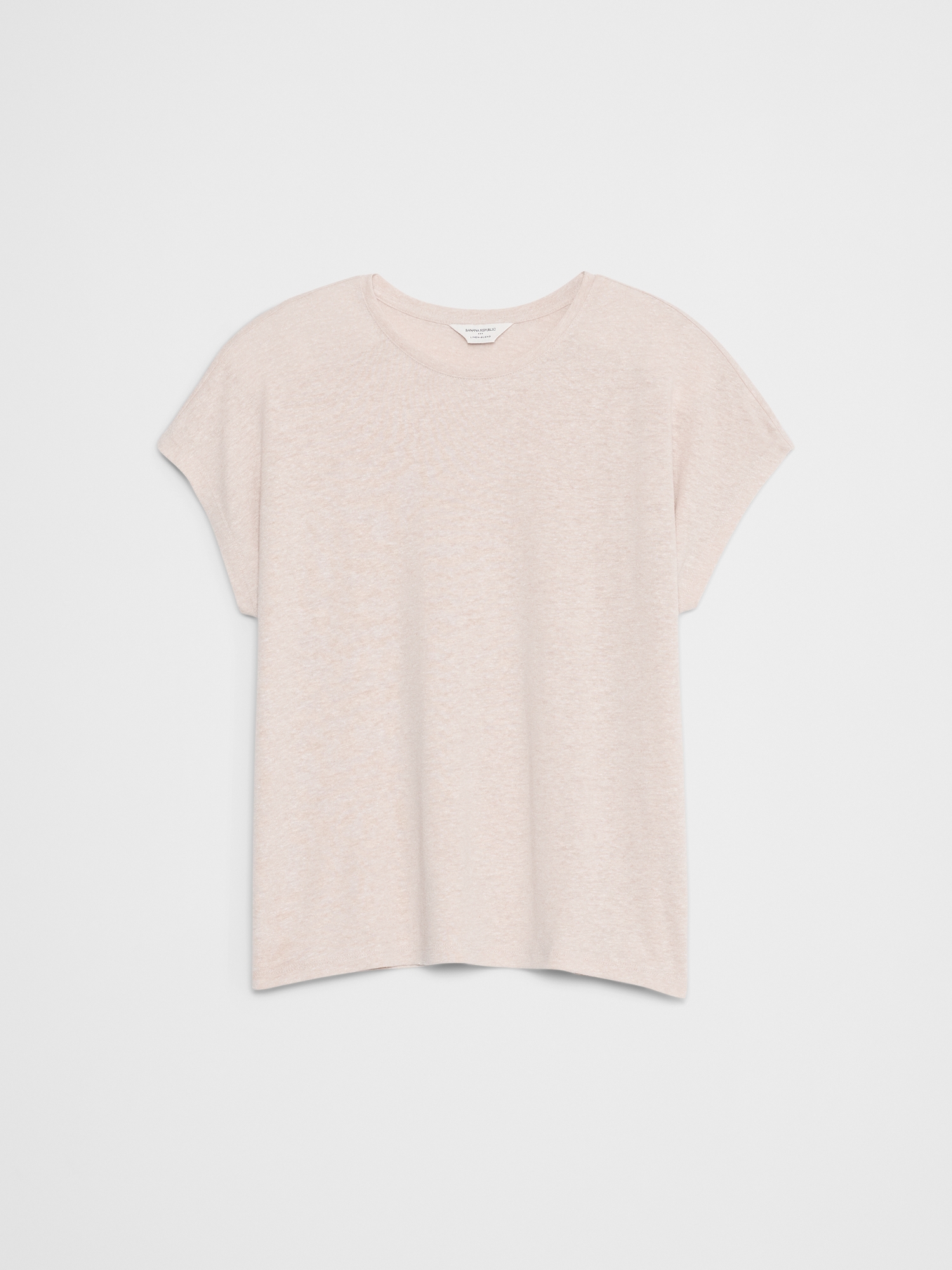 Image number 4 showing, Linen-Blend Dolman-Sleeve T-Shirt