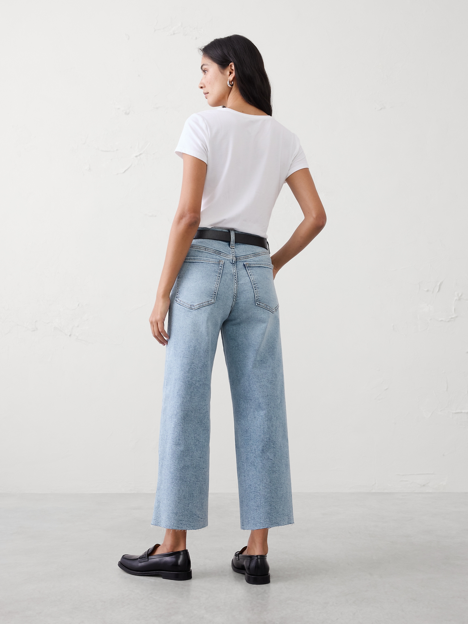 Image number 5 showing, High-Rise Wide-Leg Cropped Jean