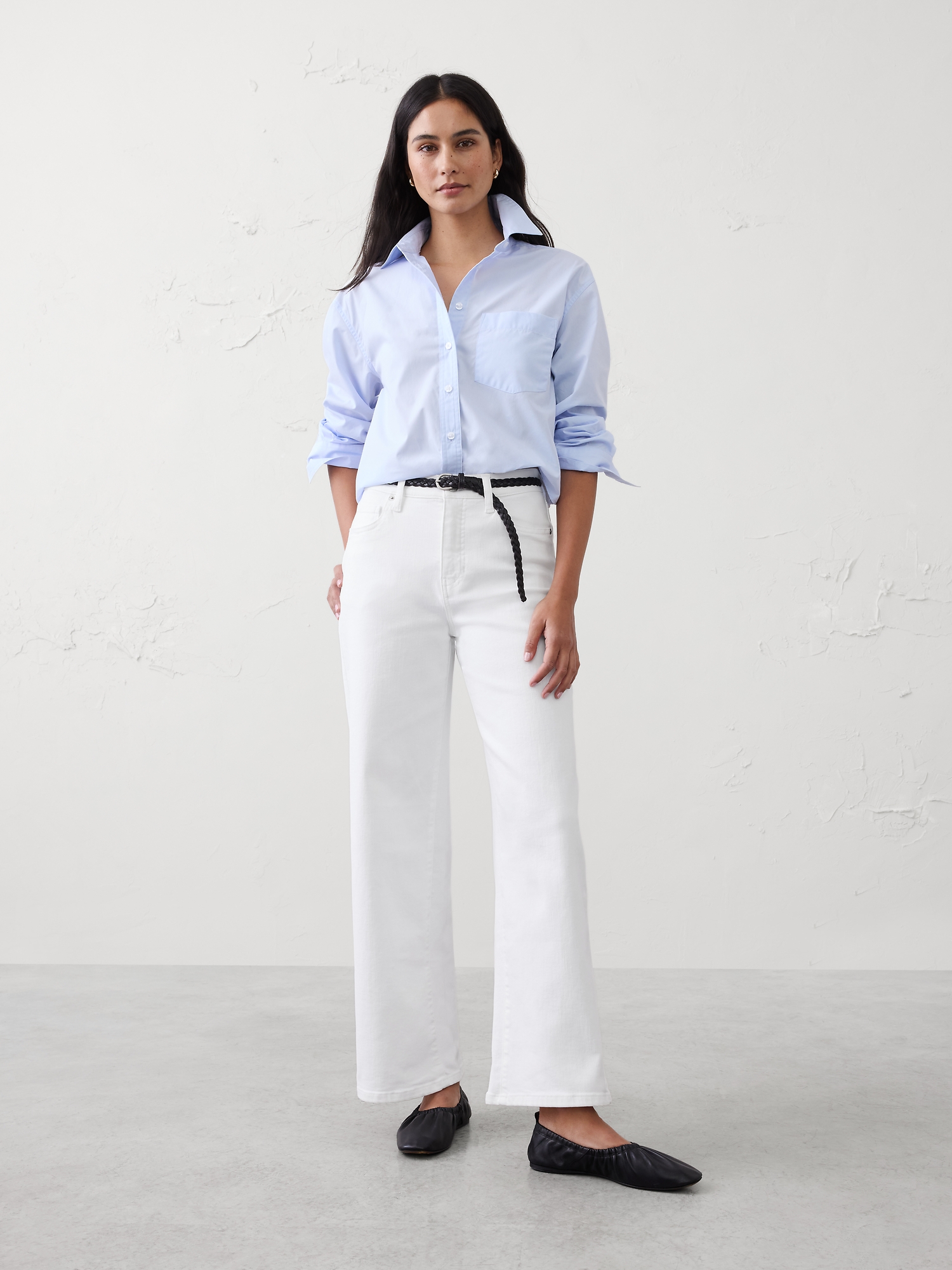 High-Rise Wide-Leg Cropped Jean