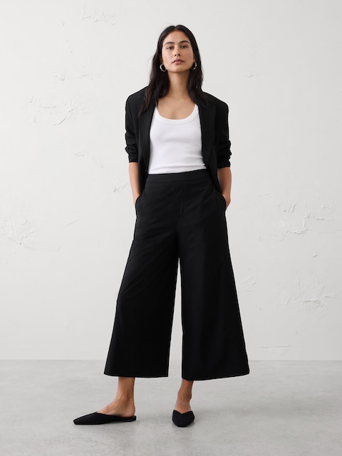 Anyday Wide-Leg High-Rise Airstretch Cropped Pant