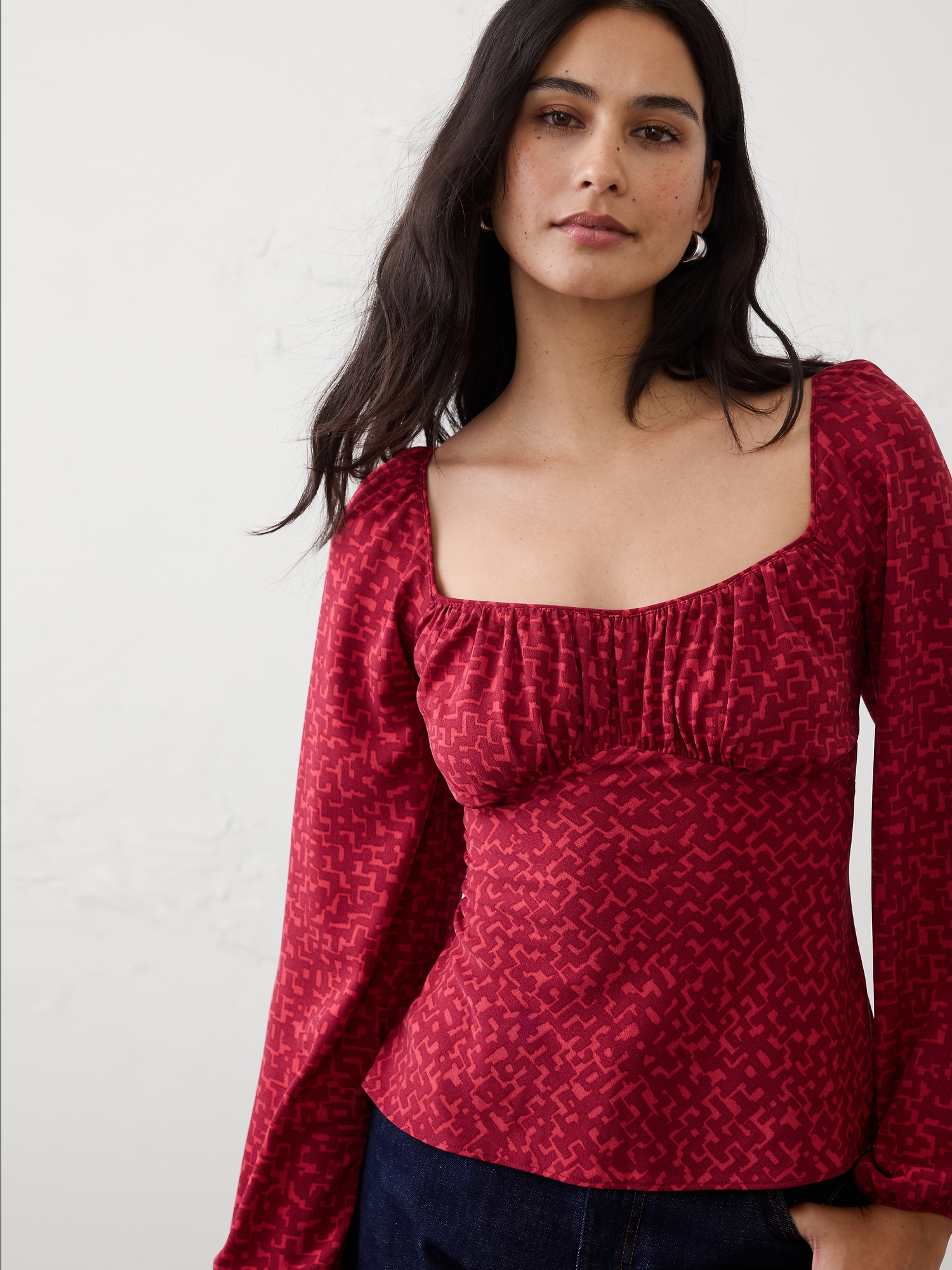 Image number 3 showing, Shirred Bodice Top