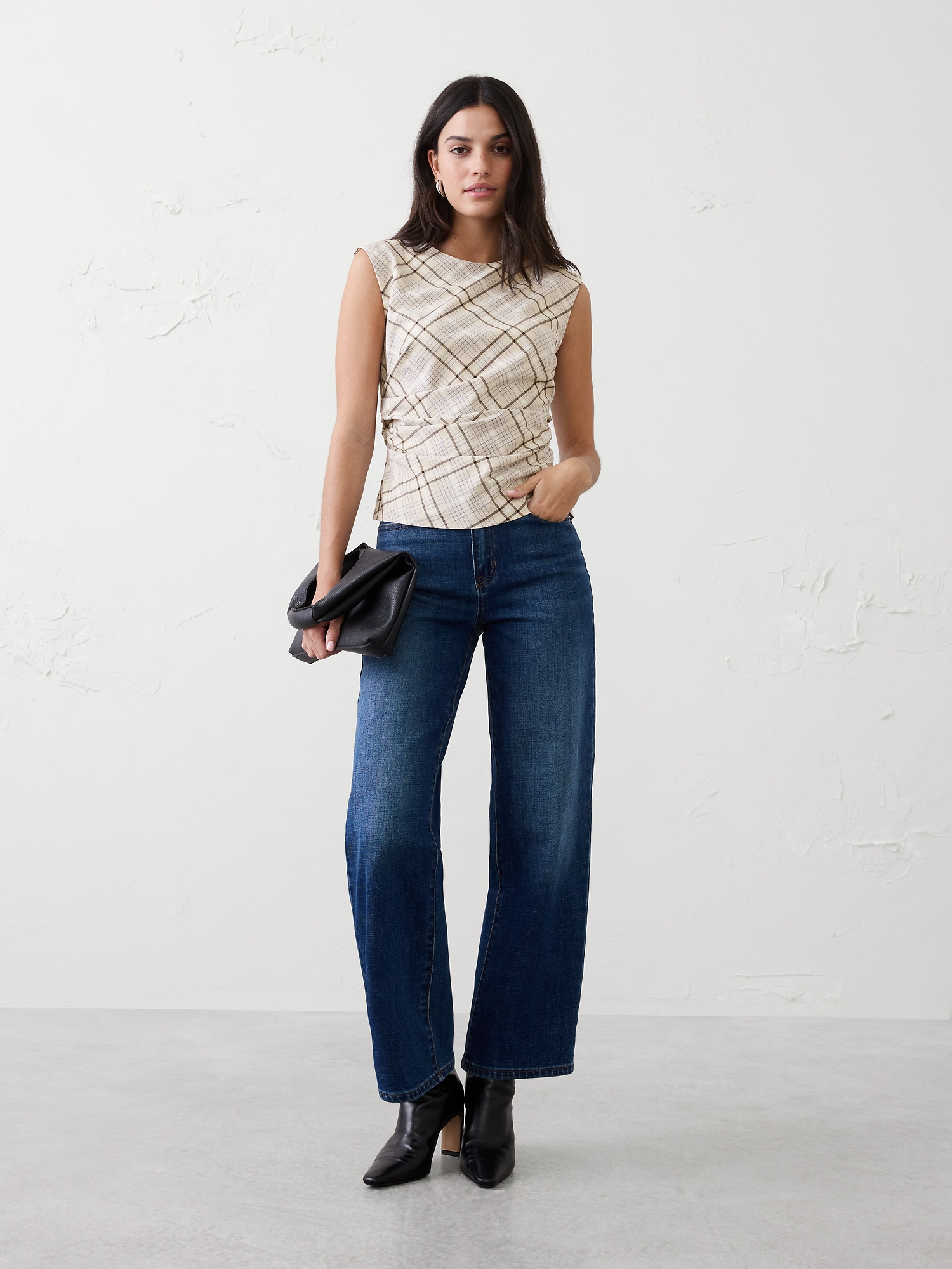 Image number 1 showing, Draped-Waist Top