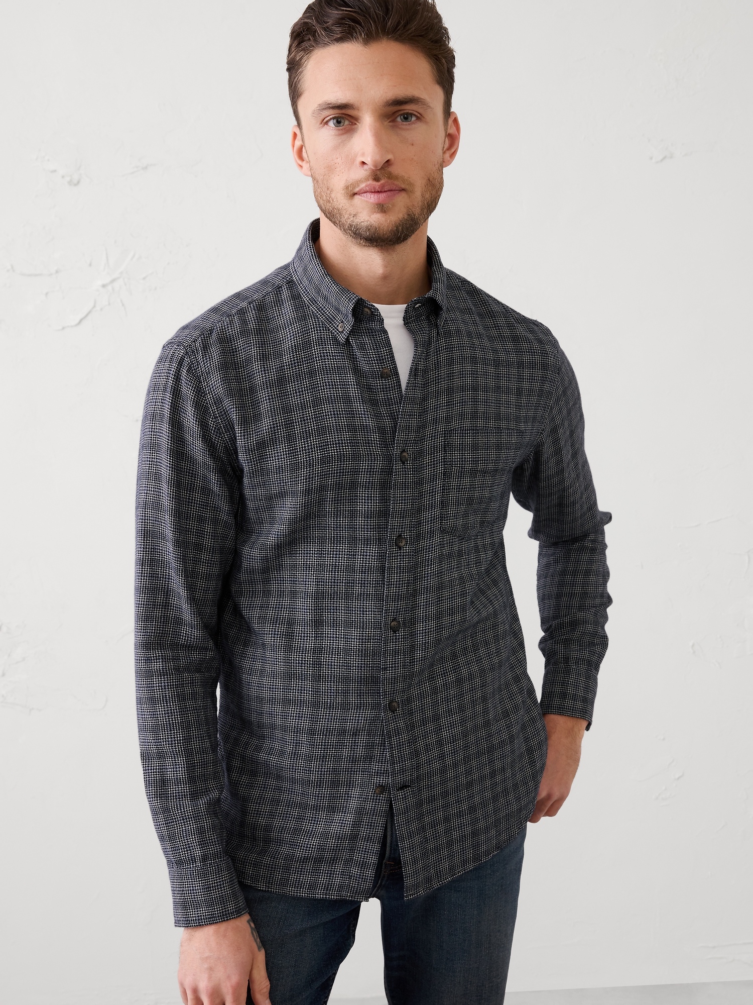 CHEMISE TEXTURÉE, COUPE STANDARD