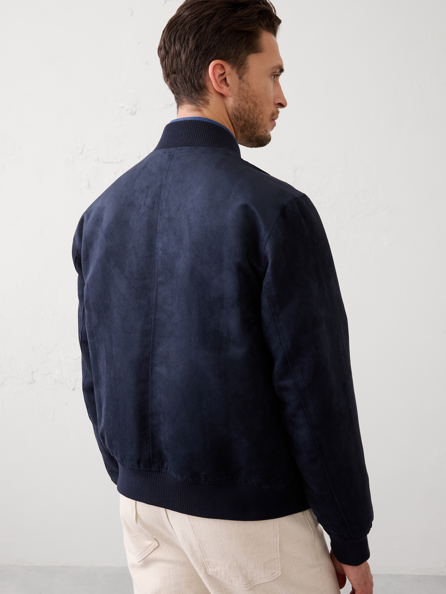 Image number 5 showing, Vegan Suede Bomber