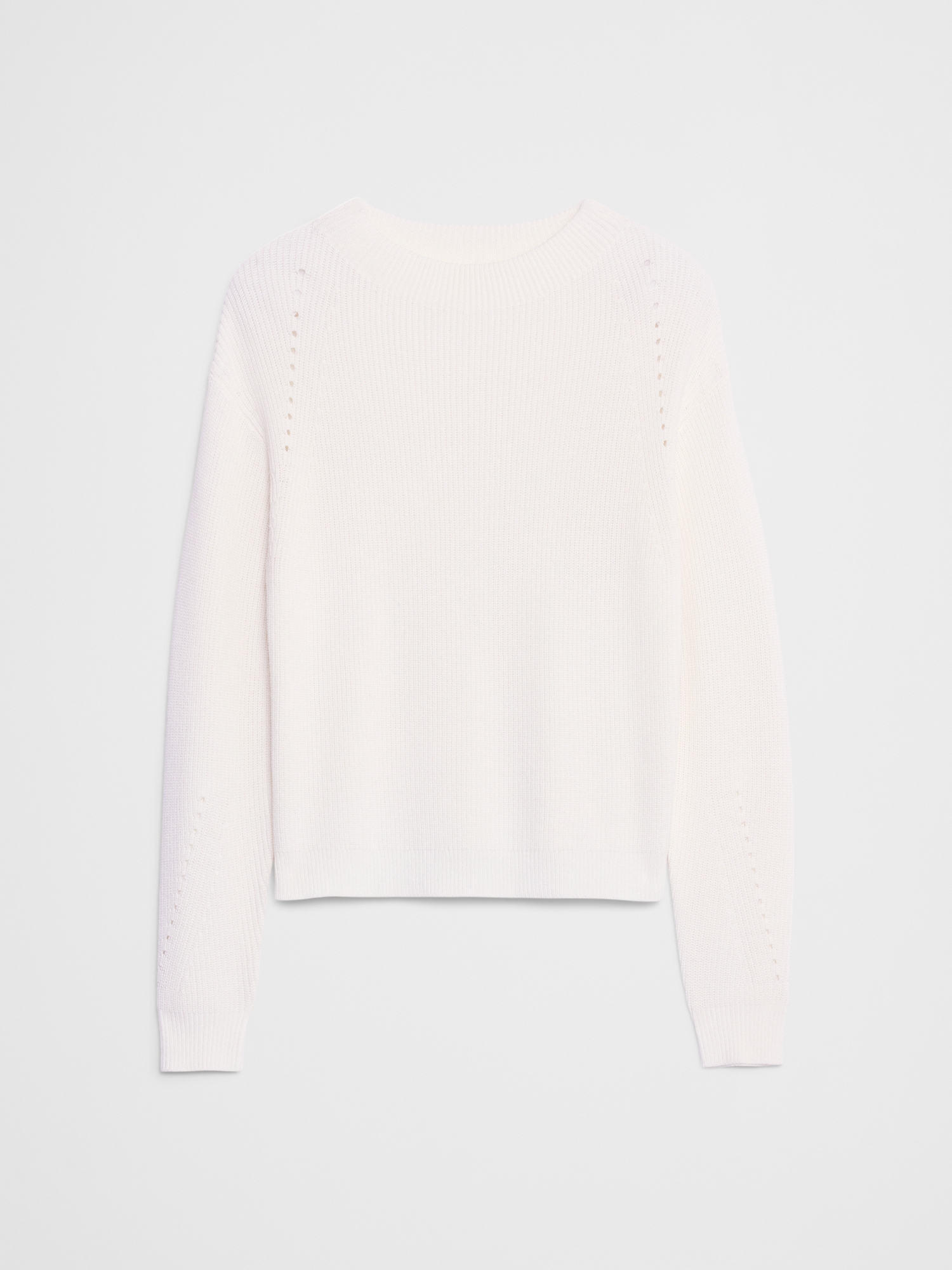 Image number 4 showing, Pointelle Ribbed Pullover Sweater