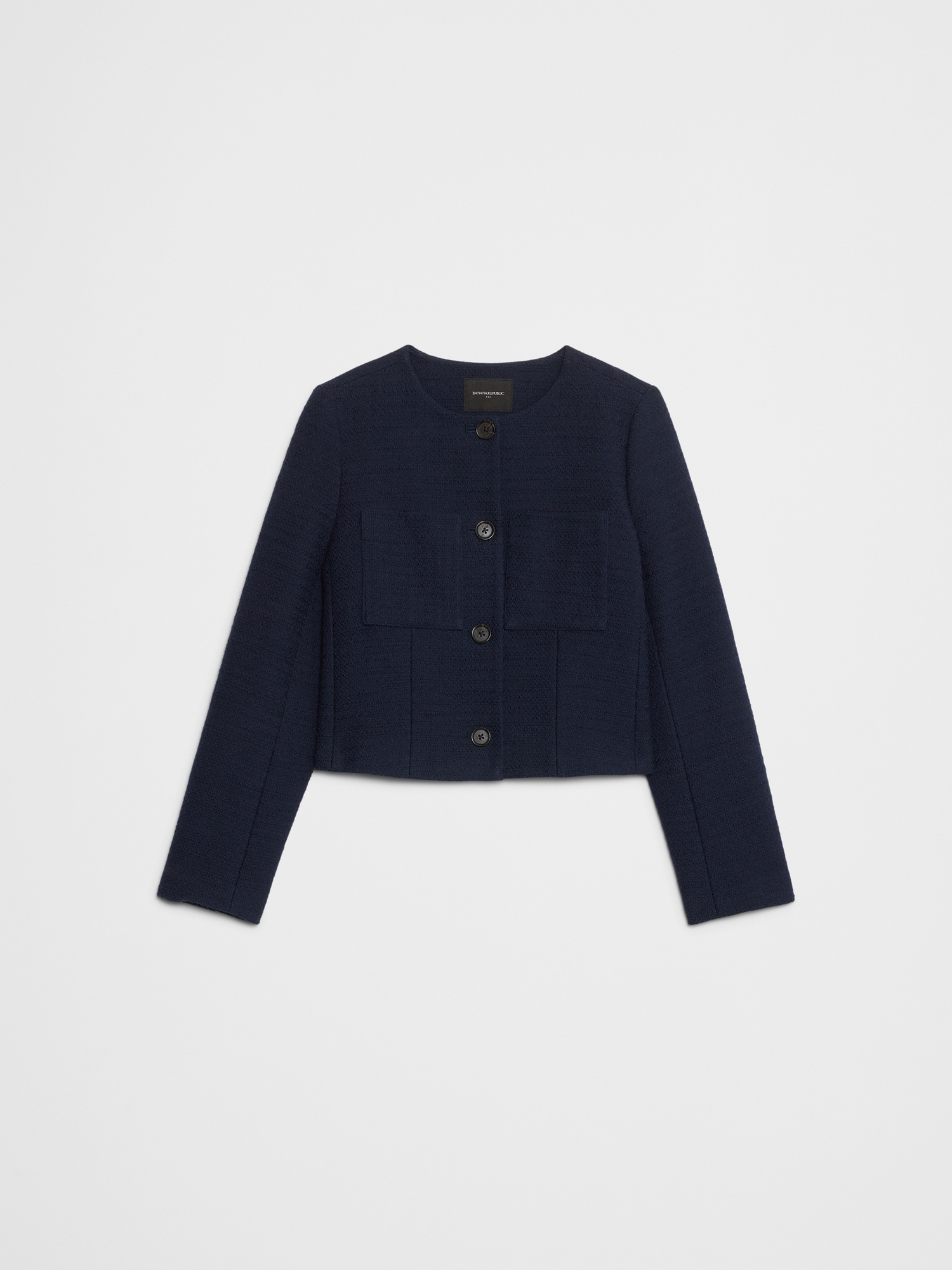 Image number 4 showing, Collarless Suit Jacket