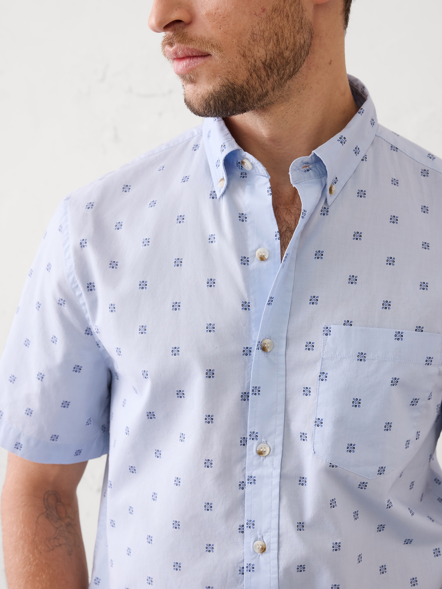 Image number 3 showing, Slim-Fit Softwash Cotton Shirt
