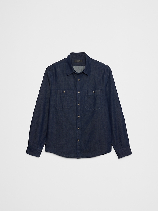 Standard-Fit Vintage Denim Shirt | Banana Republic Factory