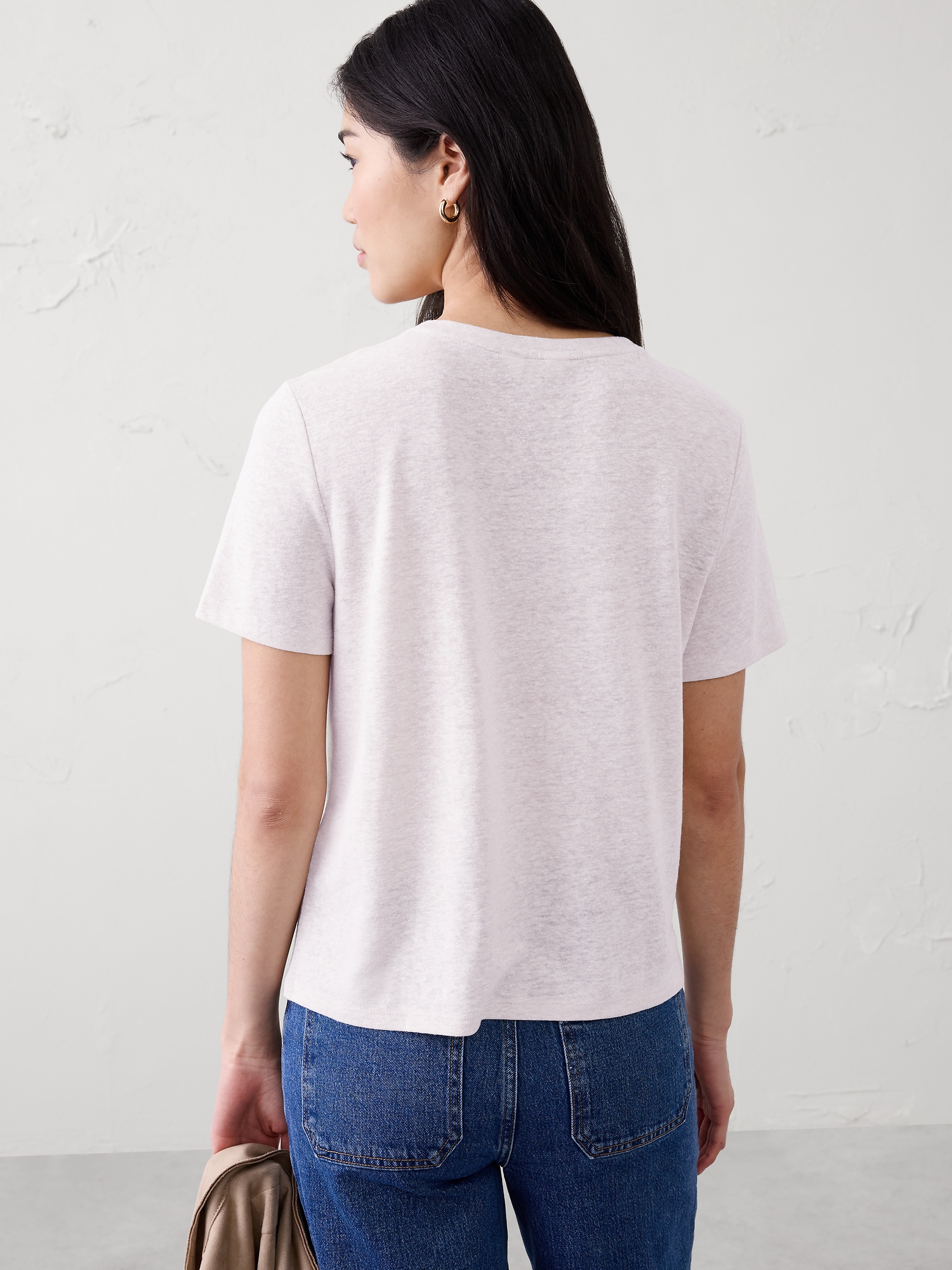 Image number 2 showing, Linen-Blend T-Shirt
