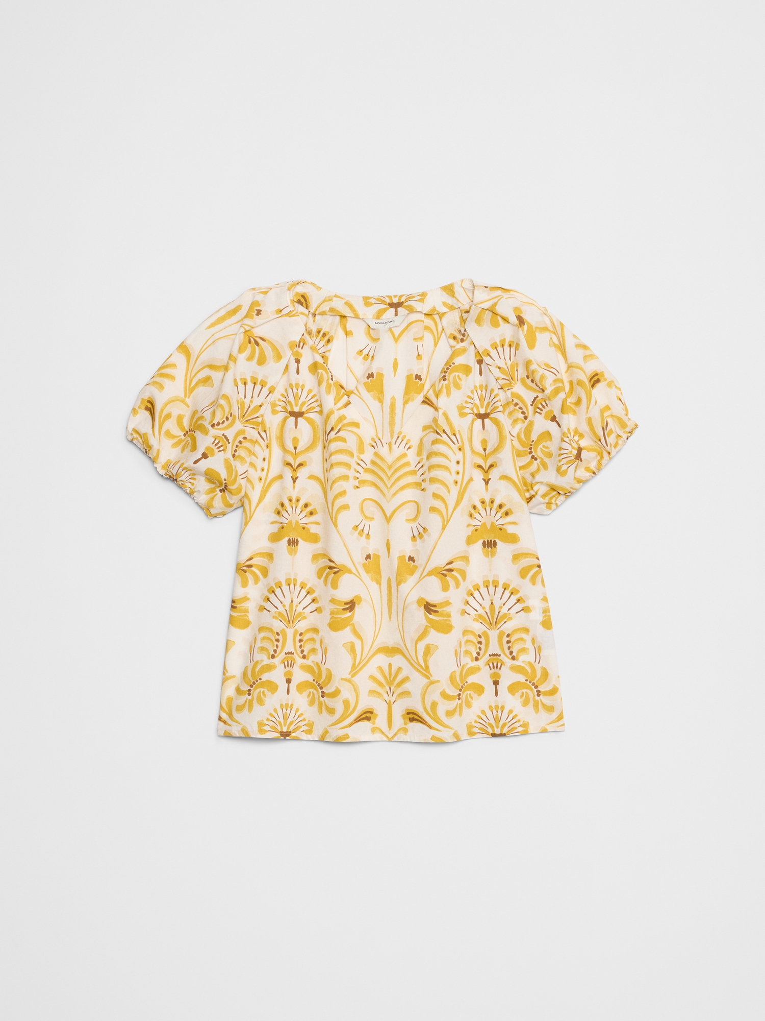 Image number 4 showing, Puff-Sleeve V-Neck Top