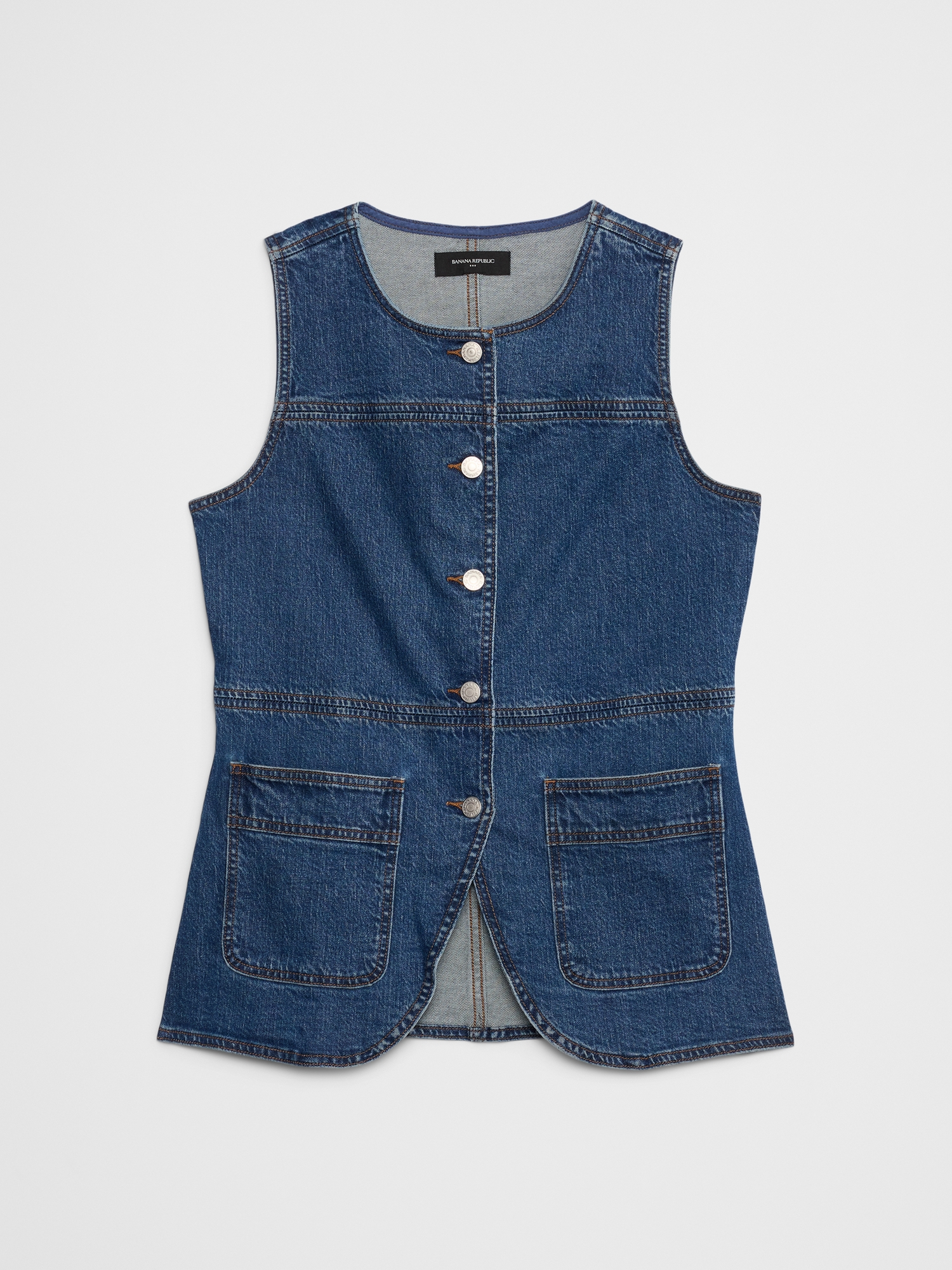 Image number 7 showing, Long Denim Vest