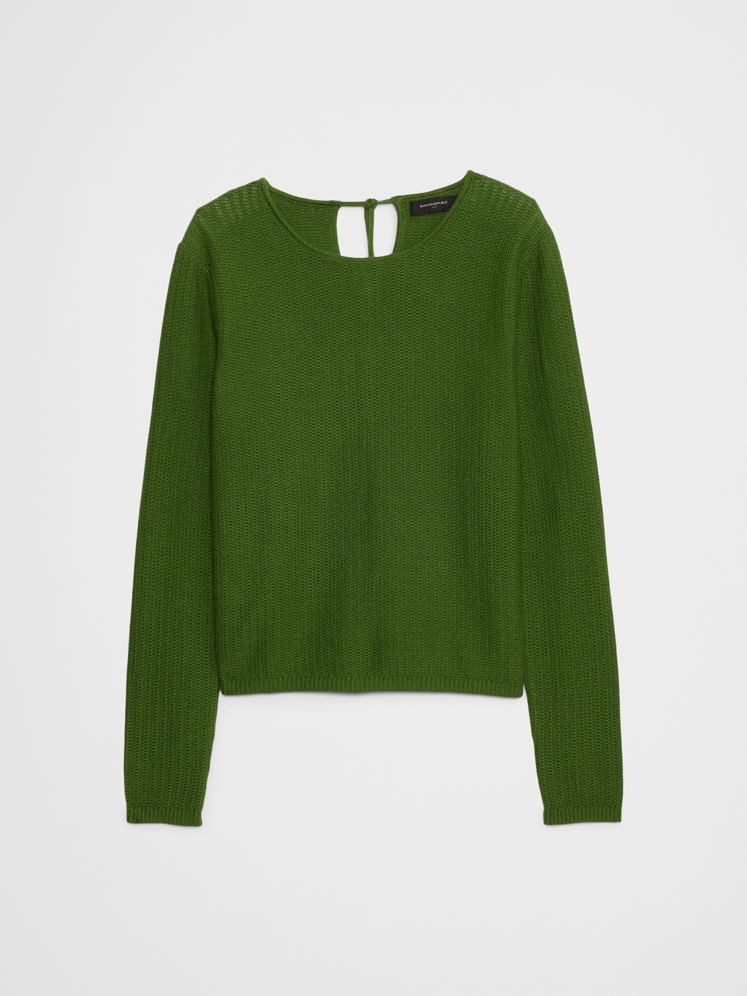 Image number 4 showing, Open Stitch Tie-Back Sweater