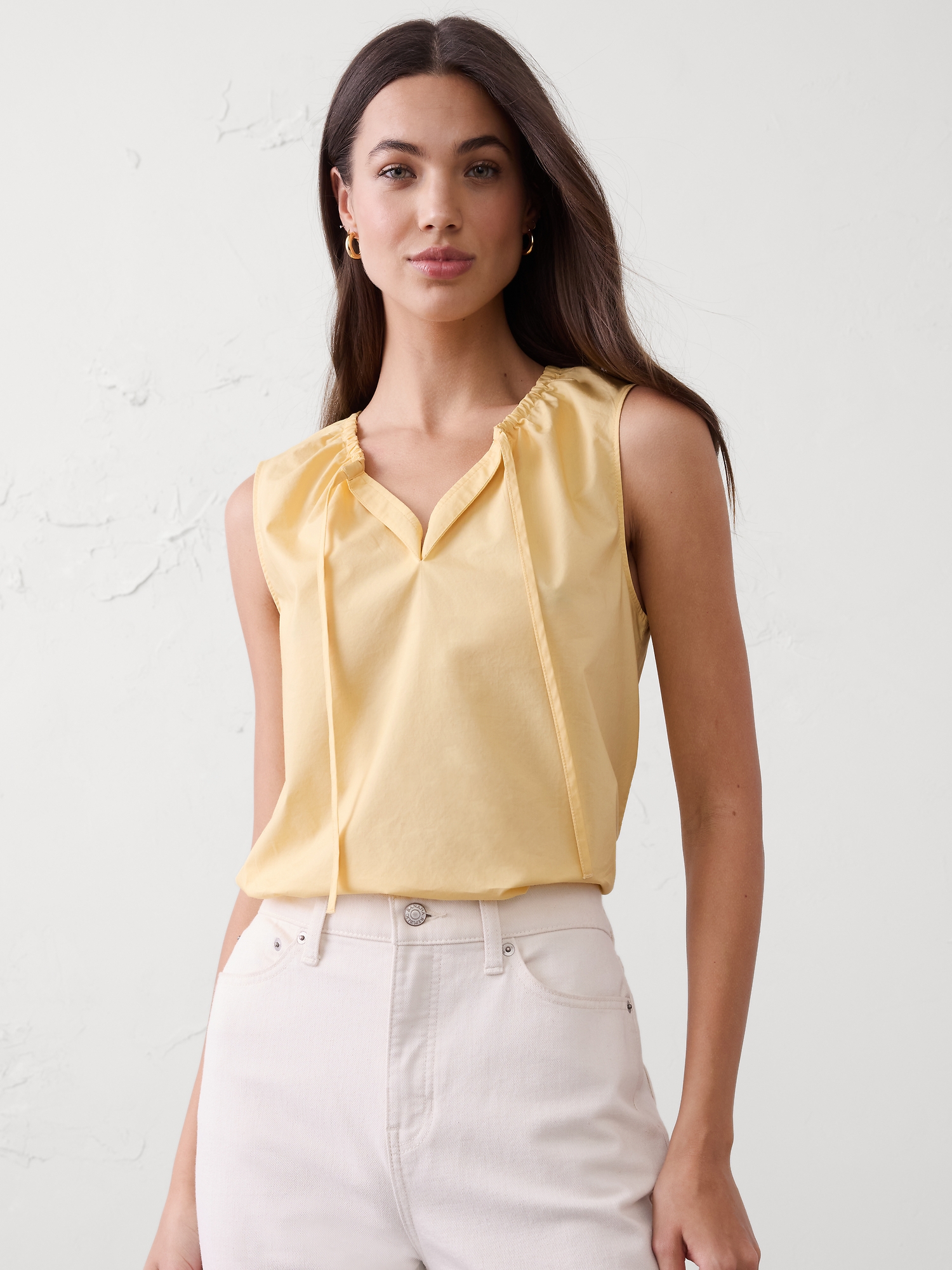 Image number 1 showing, Gathered-Neck Top