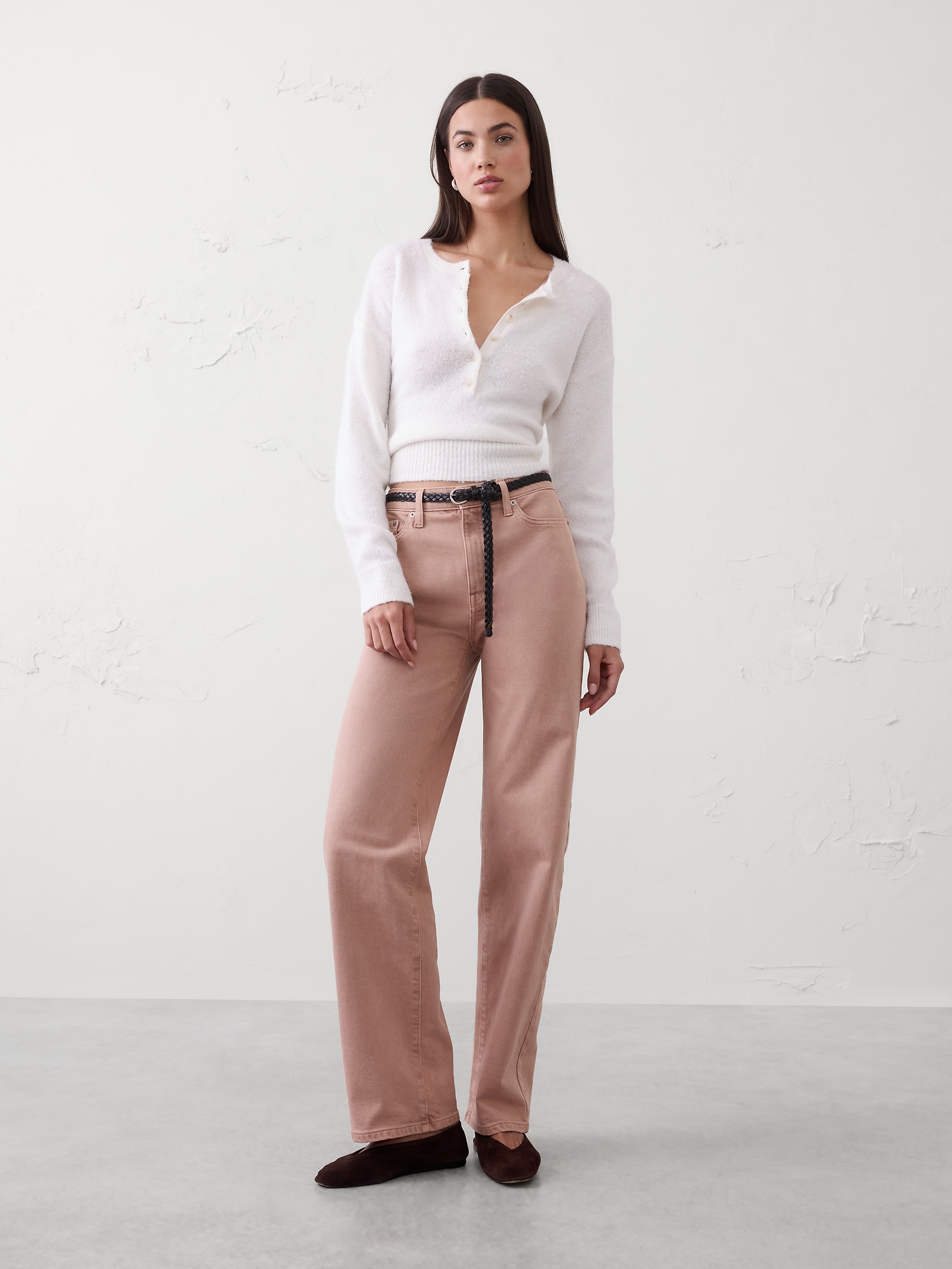 JEAN DROIT À TAILLE HAUTE