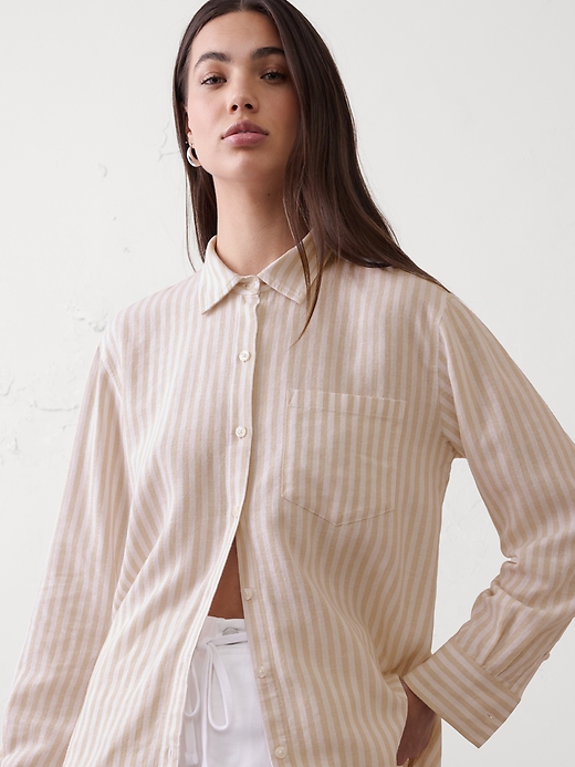Perfect Linen-Blend Shirt | Banana Republic Factory