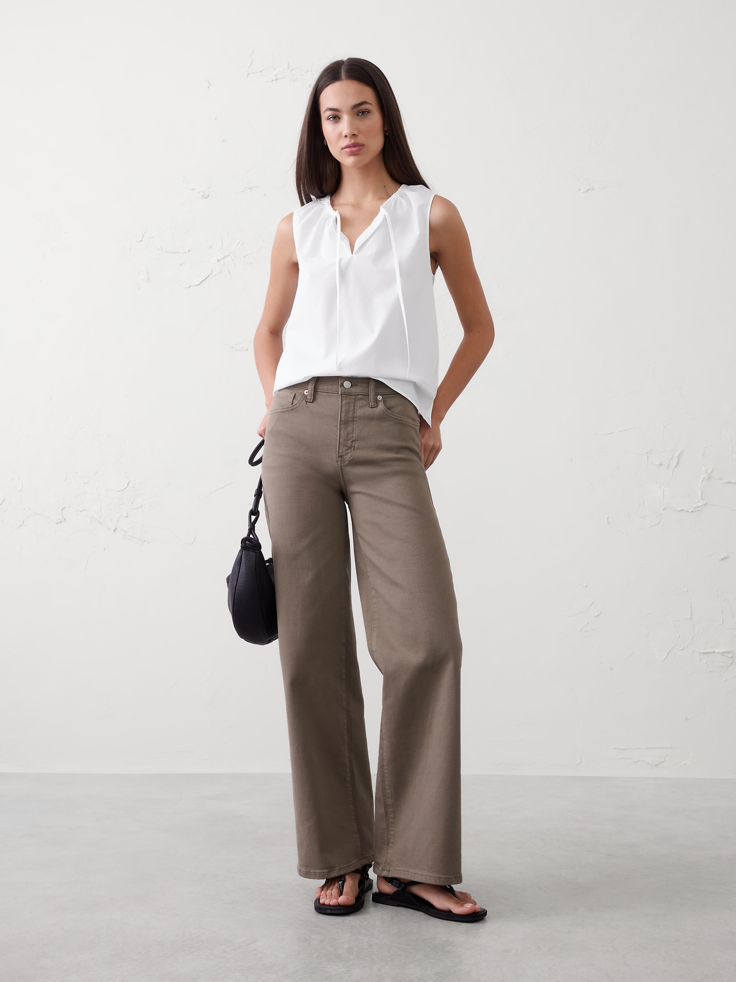 Image number 1 showing, Gathered-Neck Top