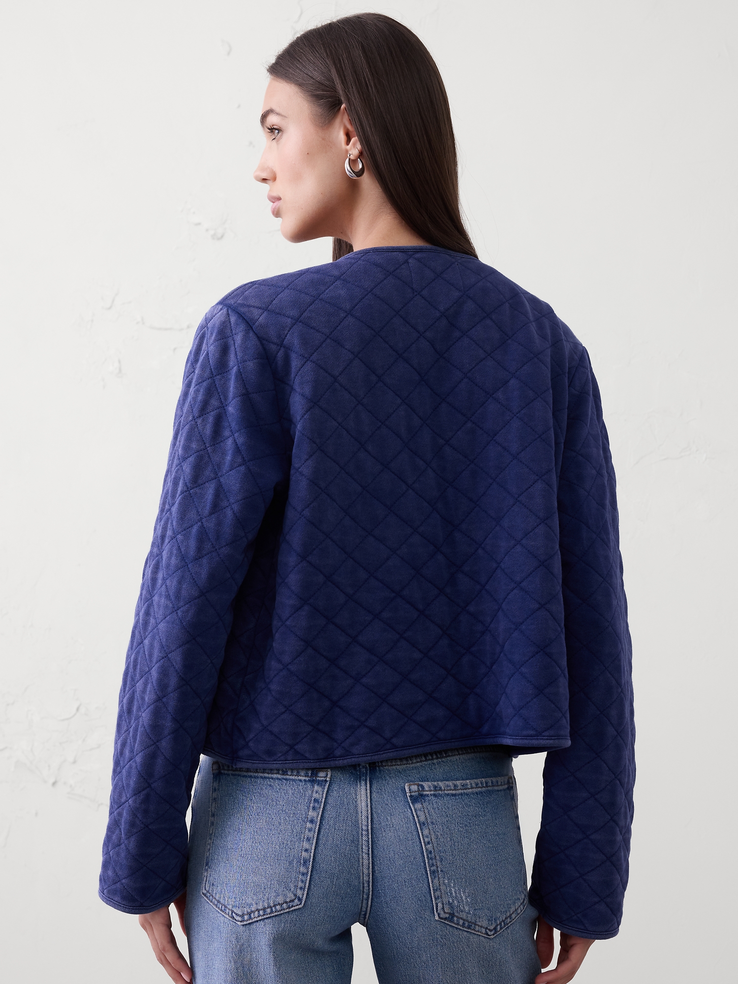 Image number 2 showing, Quilted Knit Jacket