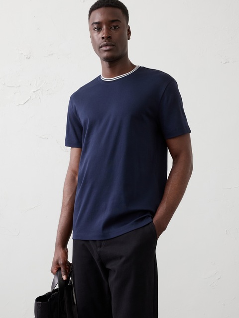 Slim-Fit Luxe Touch Crew-Neck Shirt
