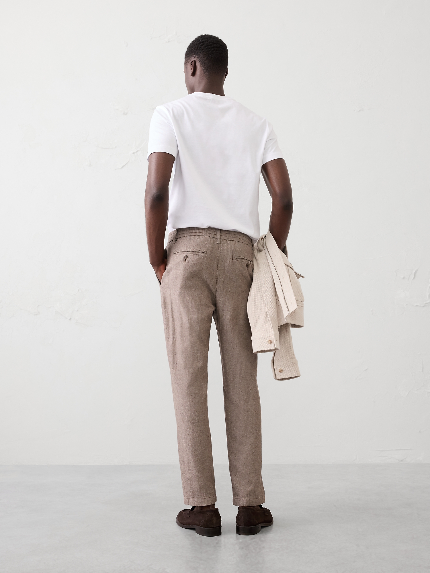 Image number 2 showing, Athletic-Fit Linen-Blend Pant