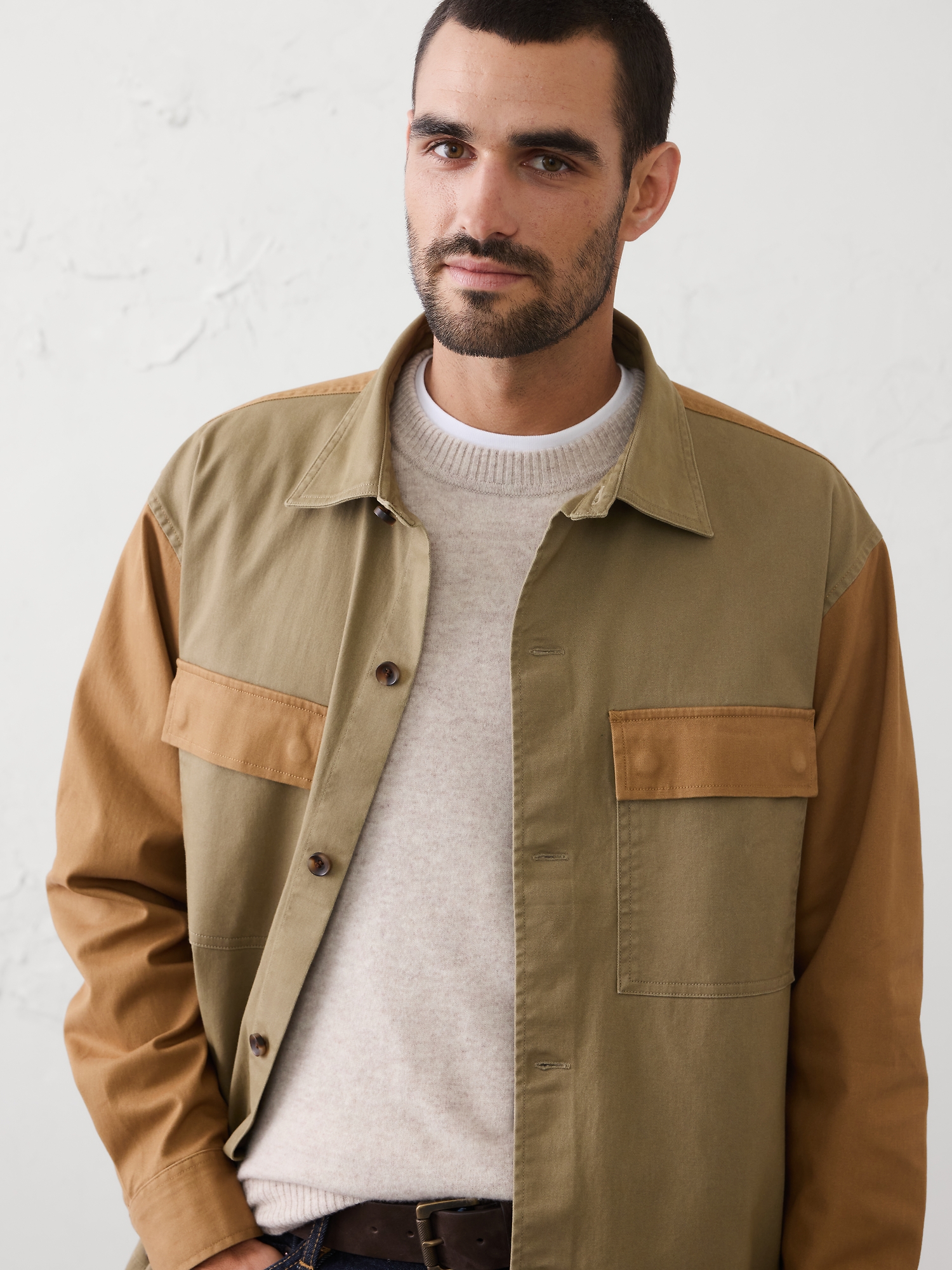 Image number 3 showing, Relaxed-Fit Surplus Overshirt