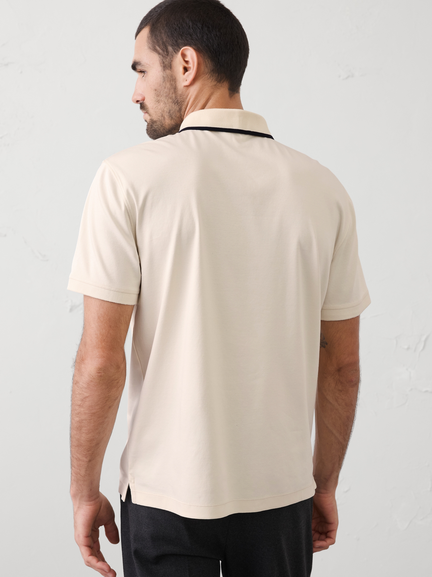 Image number 2 showing, Standard-Fit Luxe Touch Tipped Polo