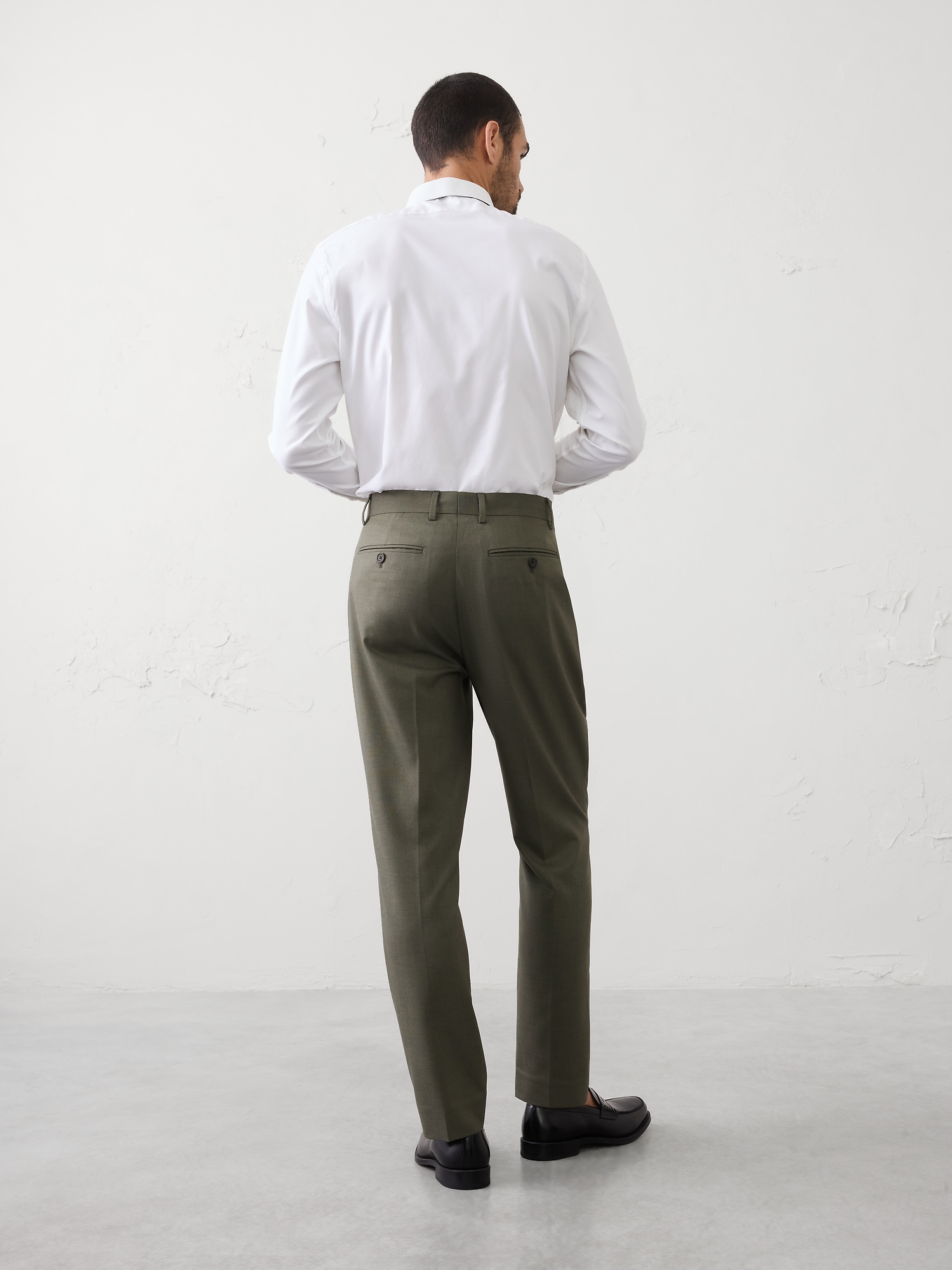 Image number 2 showing, Tailored-Fit Sharkskin Suit Trouser