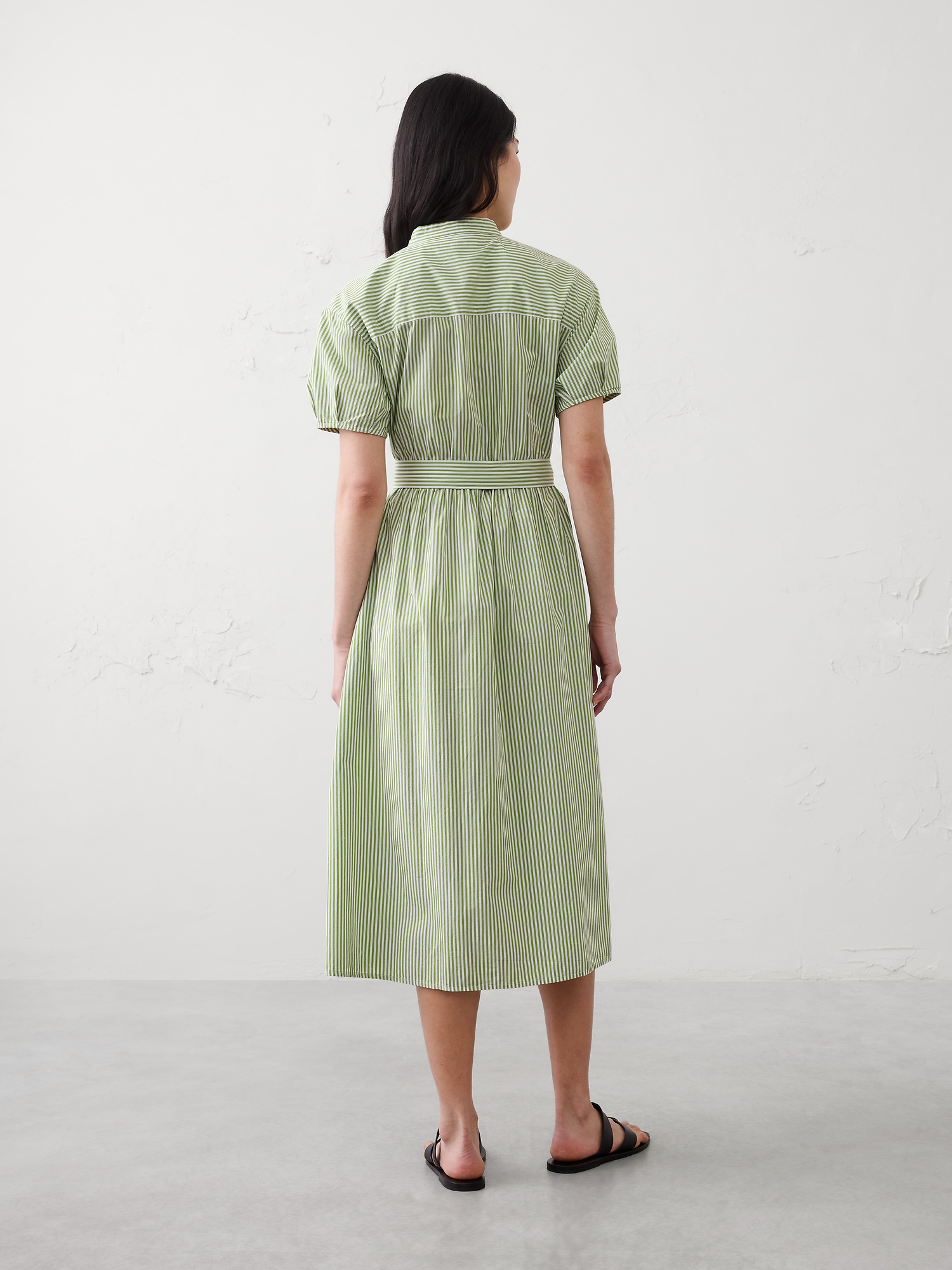 Image number 2 showing, Poplin Midi Shirtdress