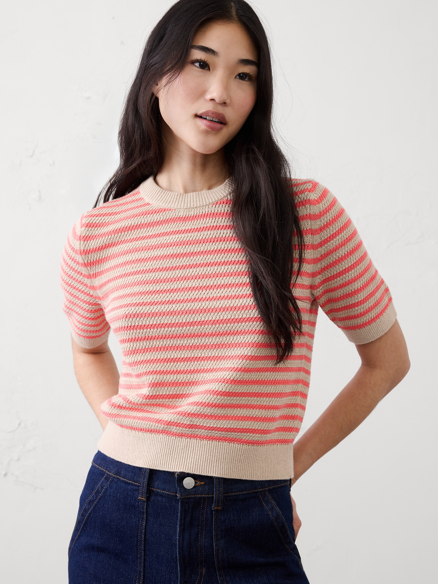 CHANDAIL À MAILLE AJOURÉE