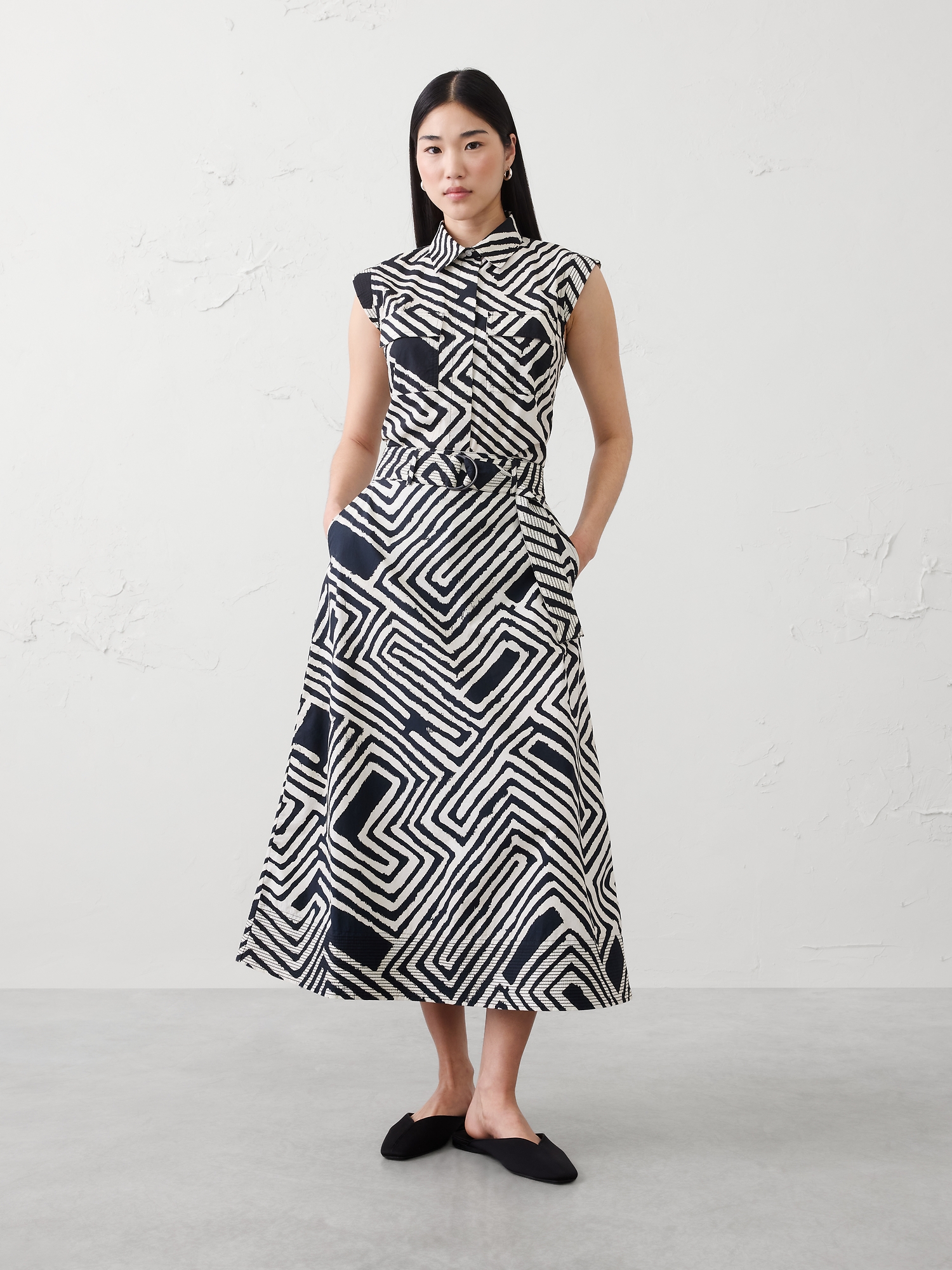 Image number 3 showing, Trapunto Circle-Cut Midi Skirt