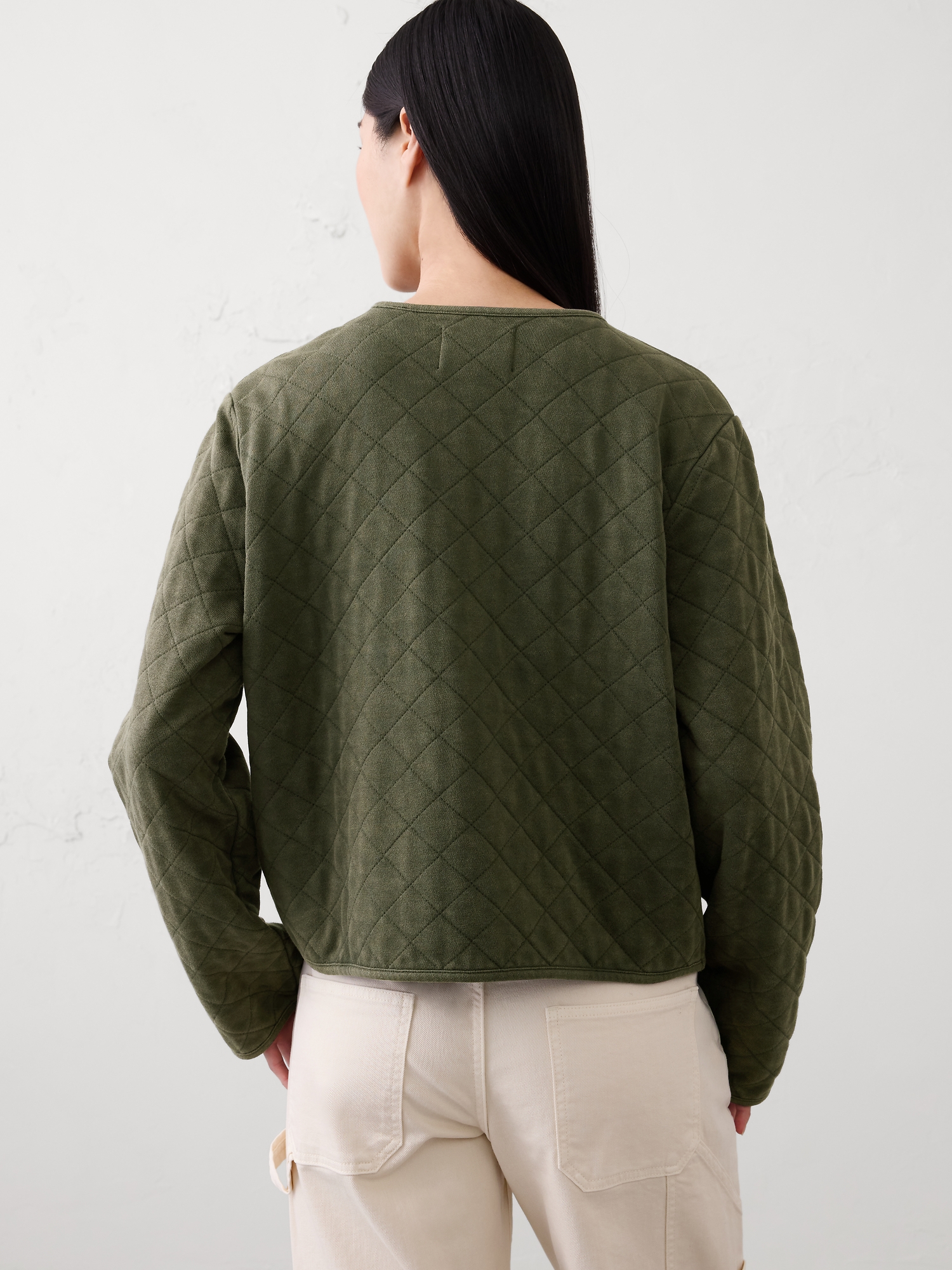 Image number 5 showing, Quilted Knit Jacket