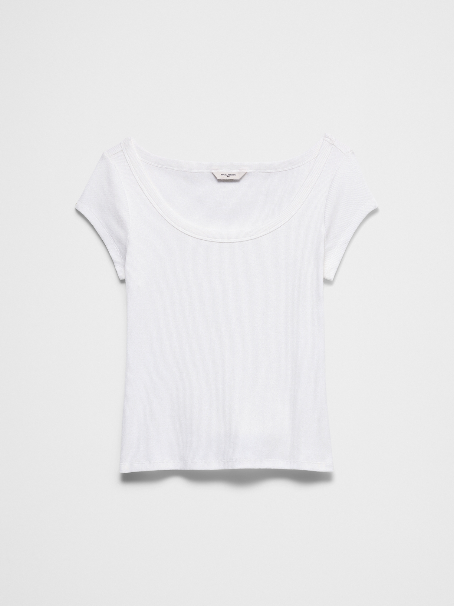 Image number 4 showing, Ribbed Scoop-Neck T-Shirt