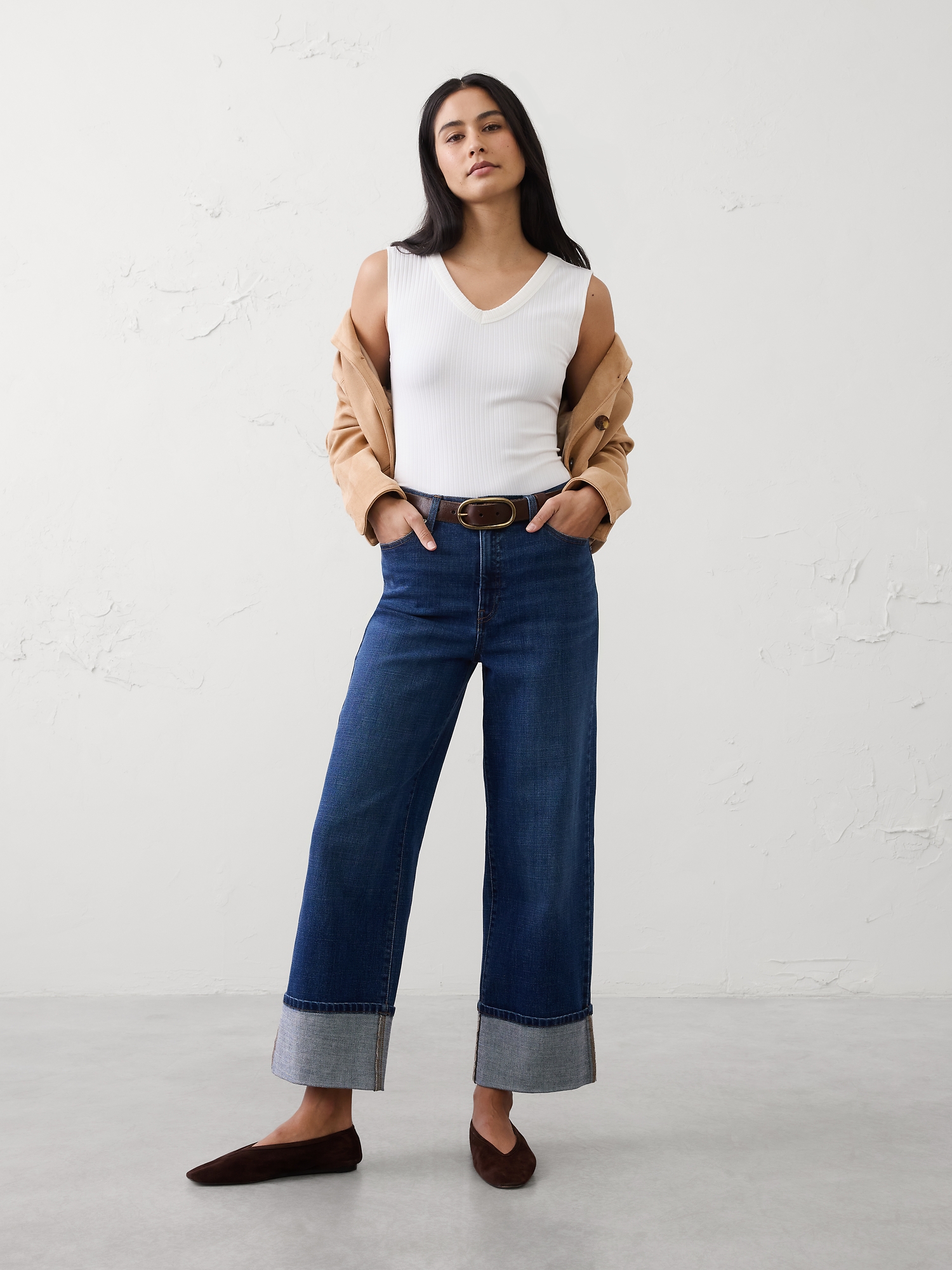 Image number 3 showing, Ribbed V-Neck T-Shirt