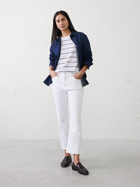 Bootcut High-Rise Cropped Jean