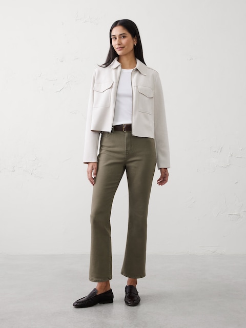 Bootcut High-Rise Cropped Jean