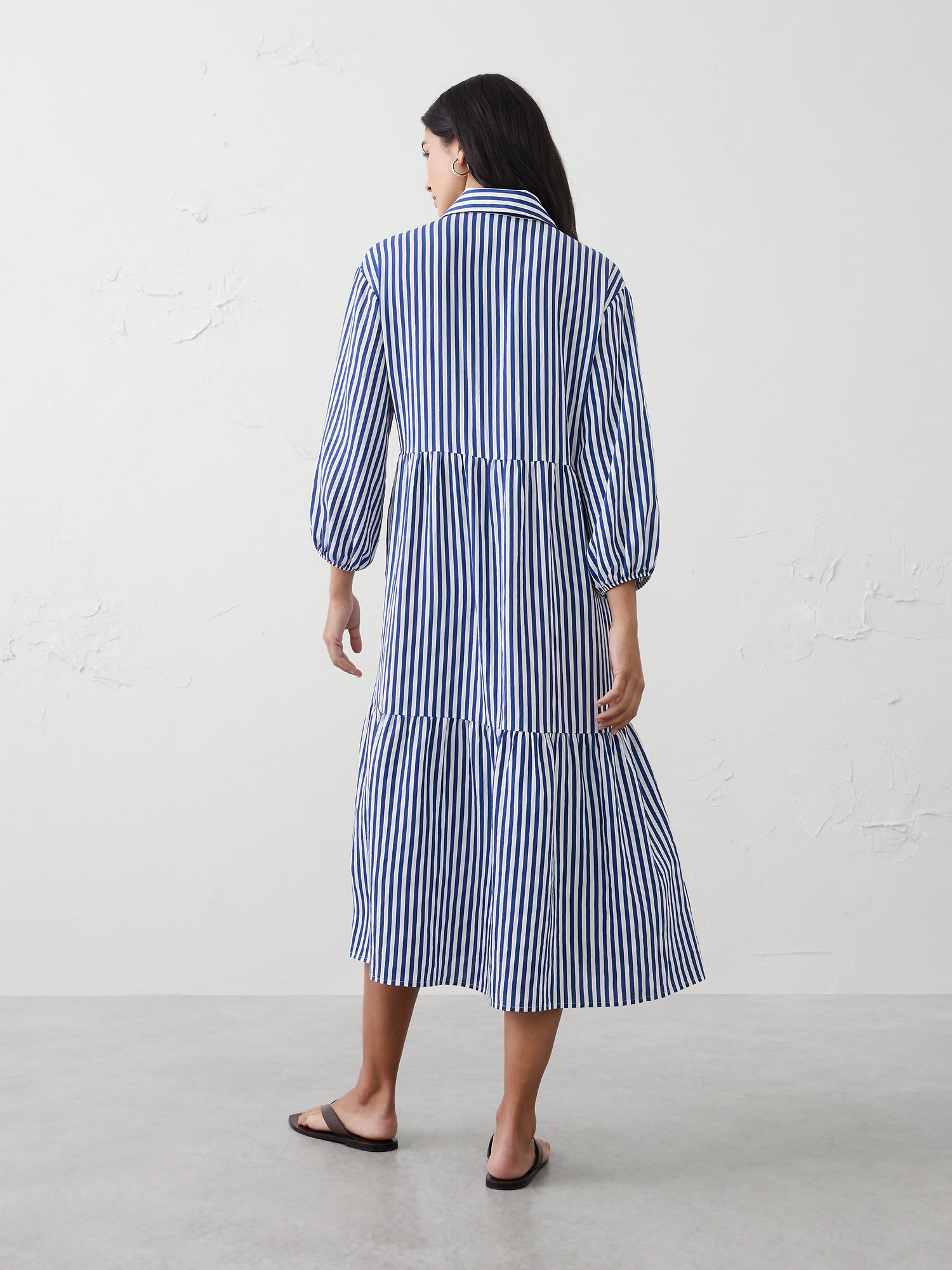 Image number 2 showing, Tiered Midi Shirtdress