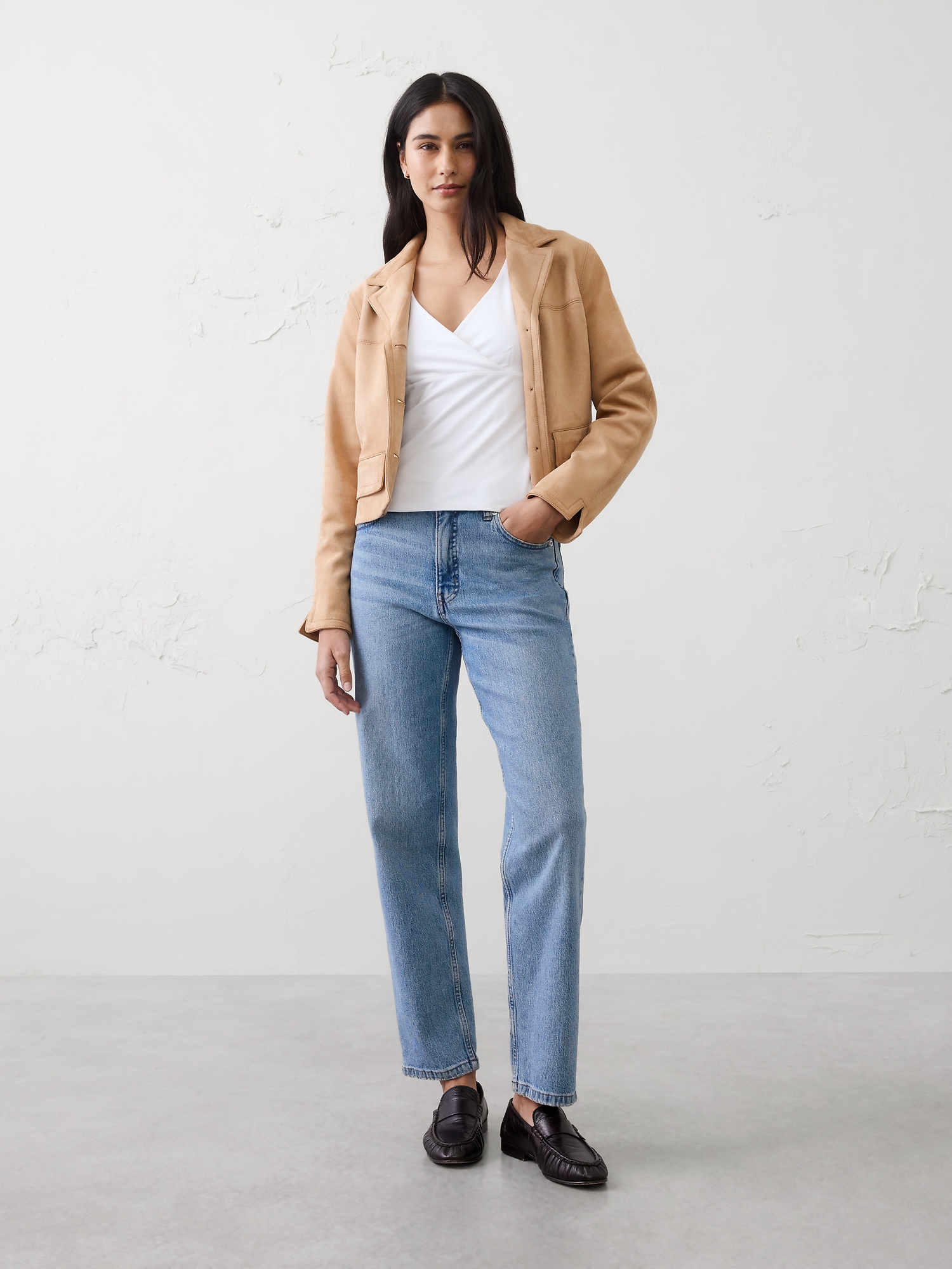 Image number 3 showing, Soft Stretch Wrap Top