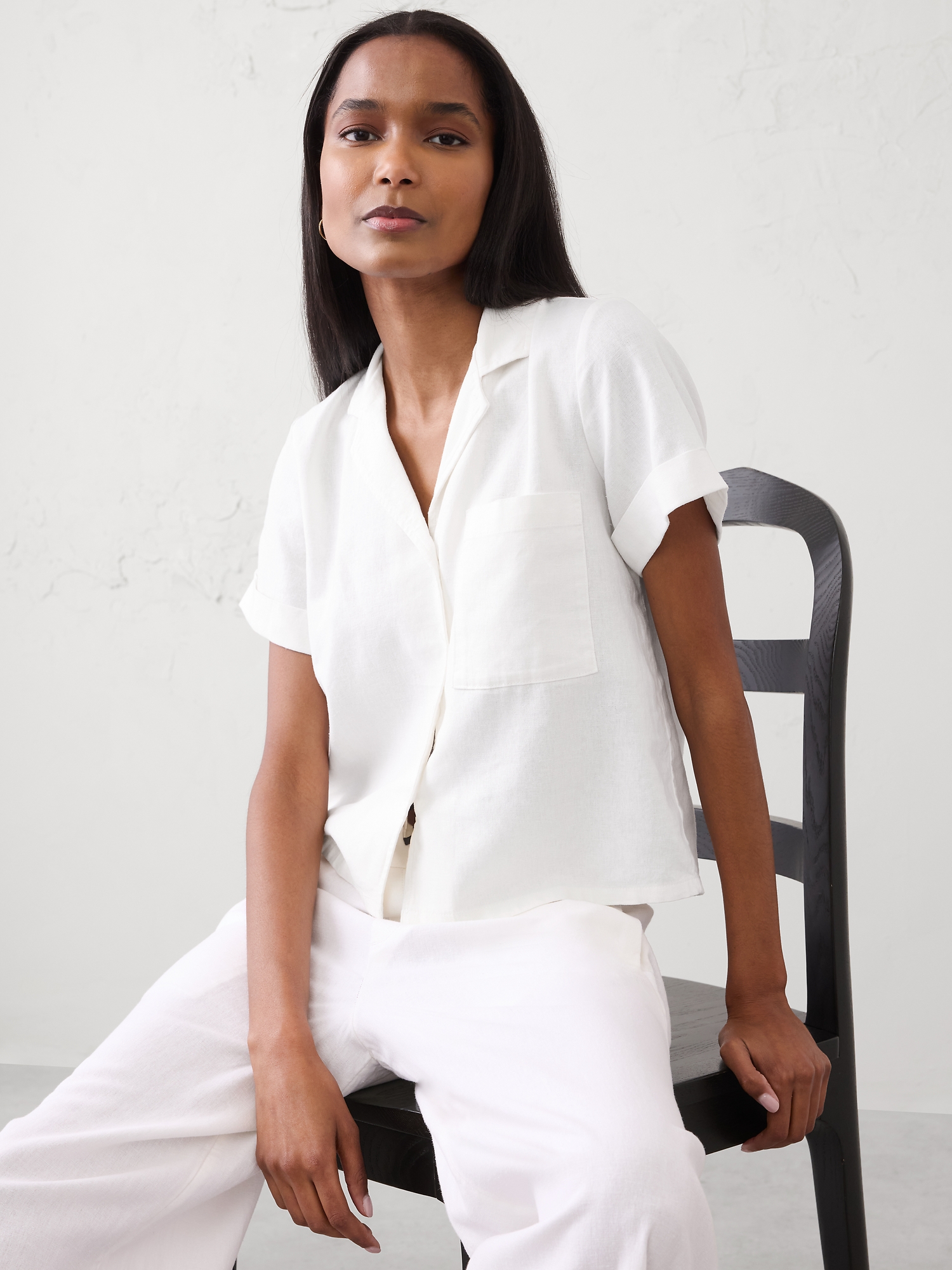 CHEMISE EN MÉLANGE DE LIN