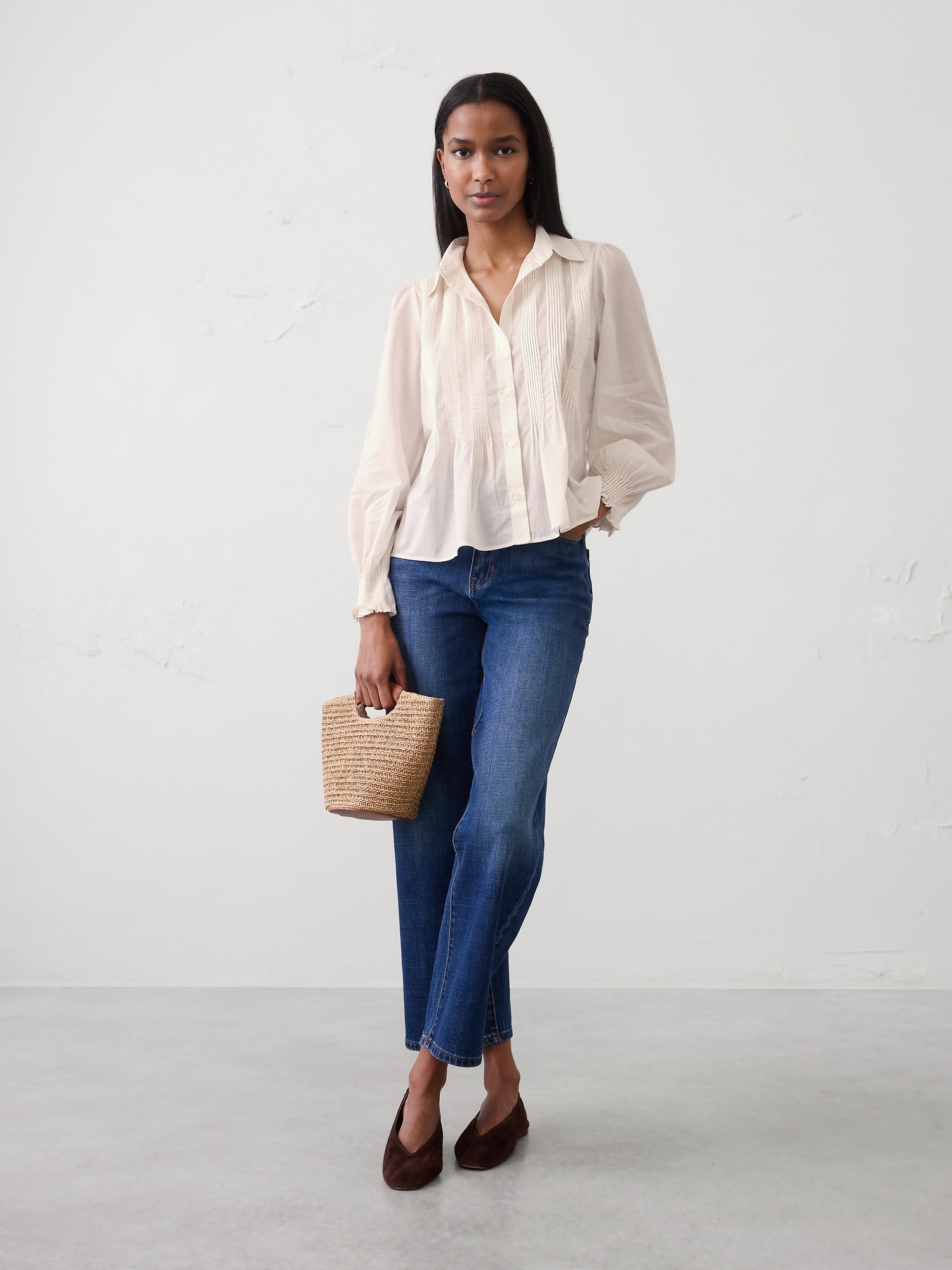 CHEMISE NERVURÉE FINE EN VOILE