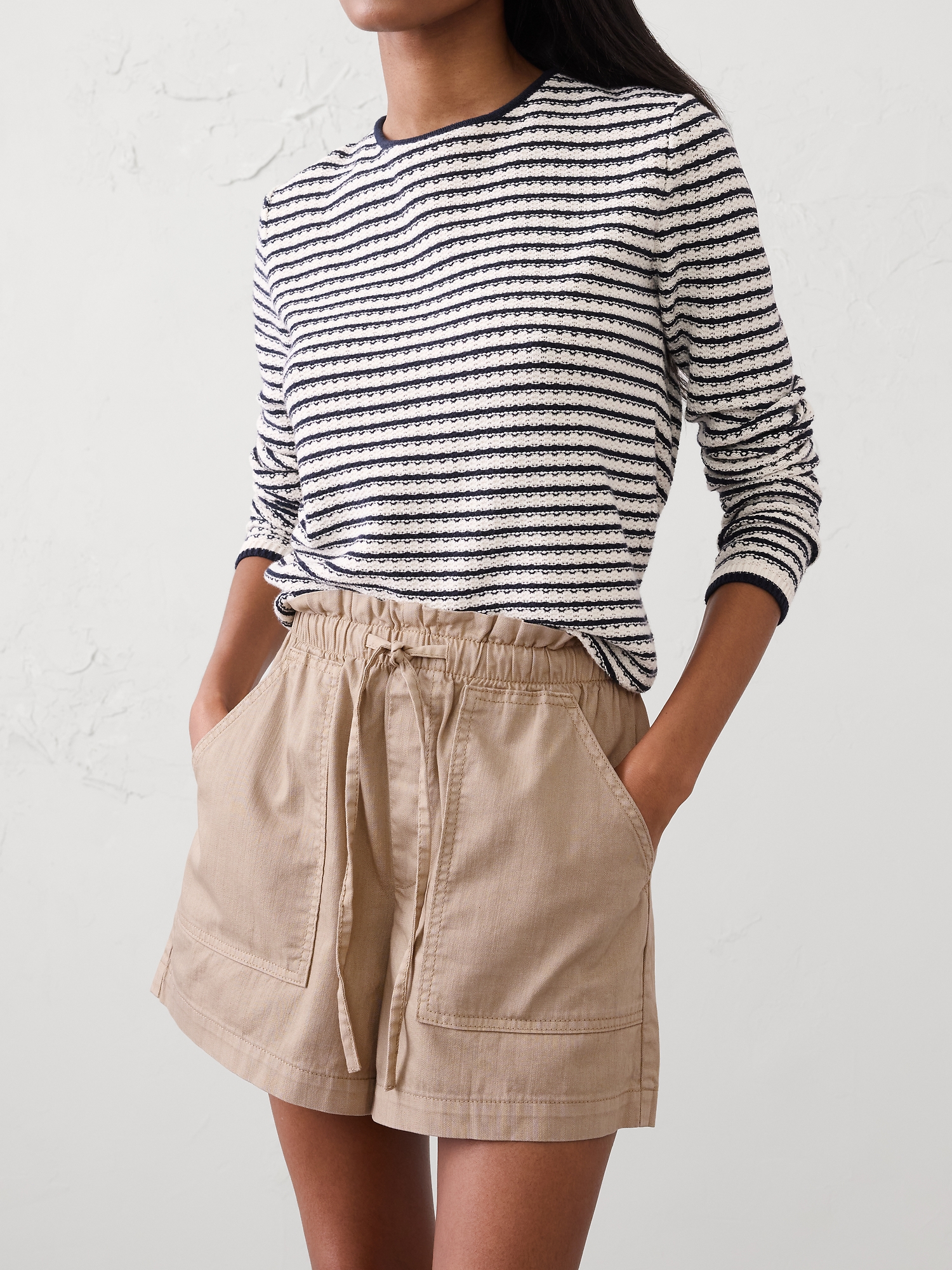 Image number 6 showing, Mid-Rise Summerweight Denim Pull-On Short