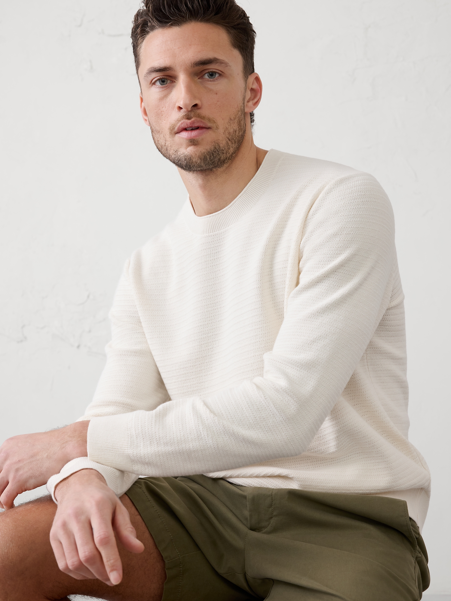 Image number 6 showing, Textured Crew-Neck Sweater
