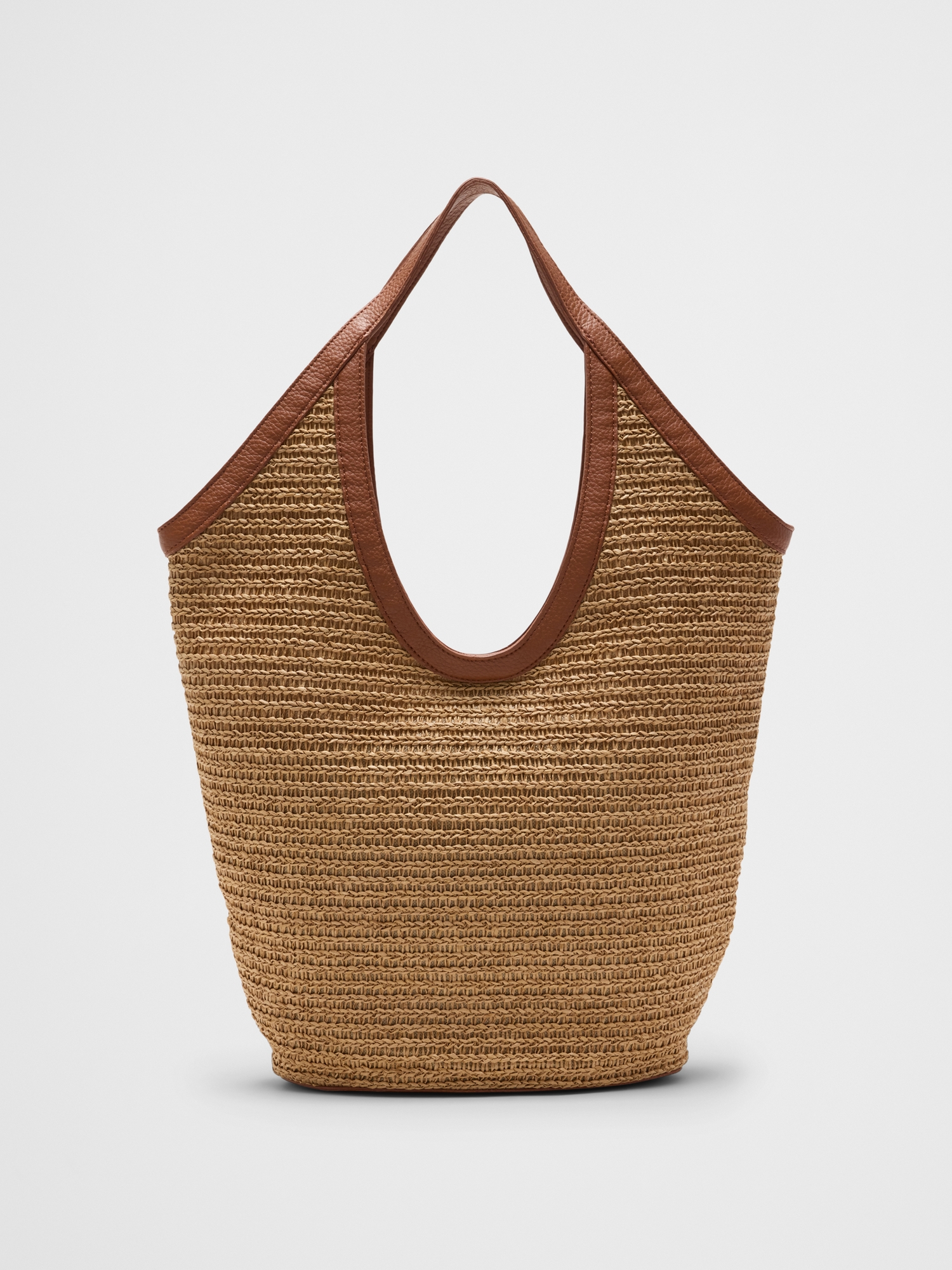Image number 3 showing, Straw Hobo Tote