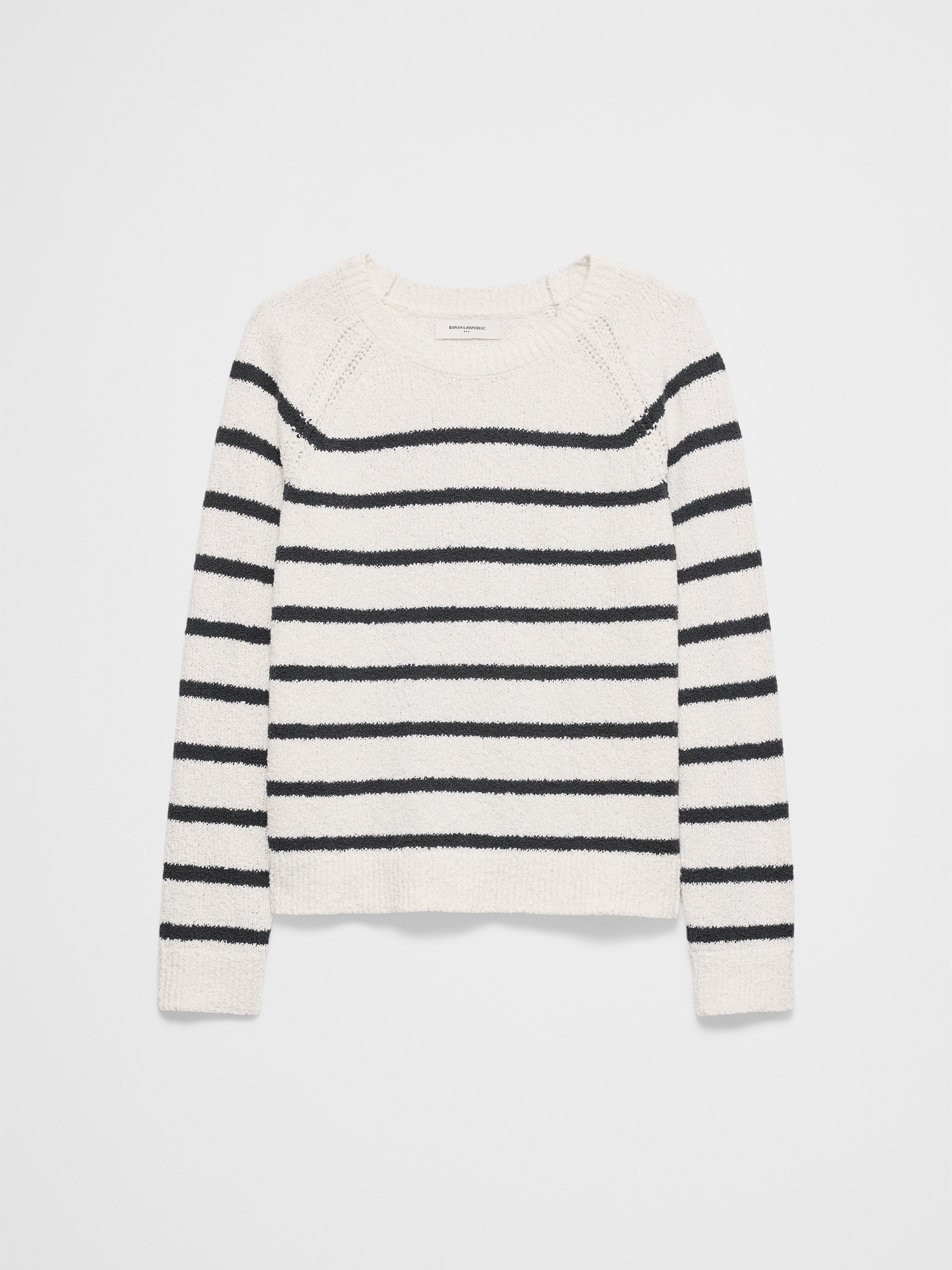 Image number 4 showing, Striped Boucle Raglan Sweater