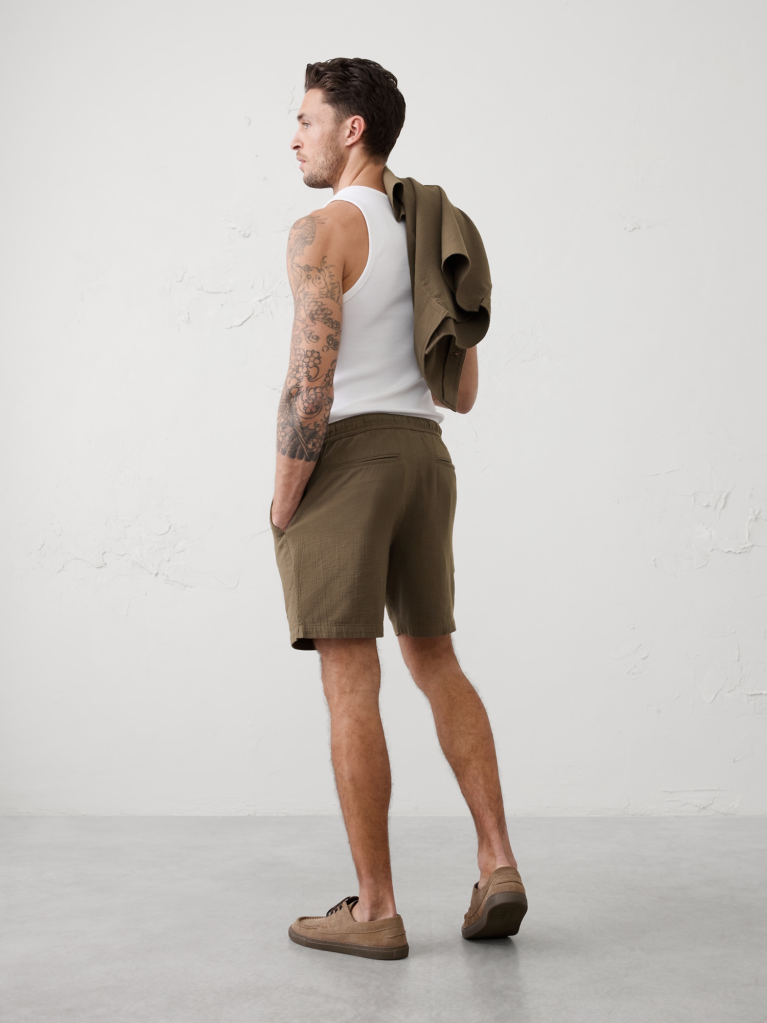 Image number 2 showing, Standard-Fit 7" Double Weave Deck Short