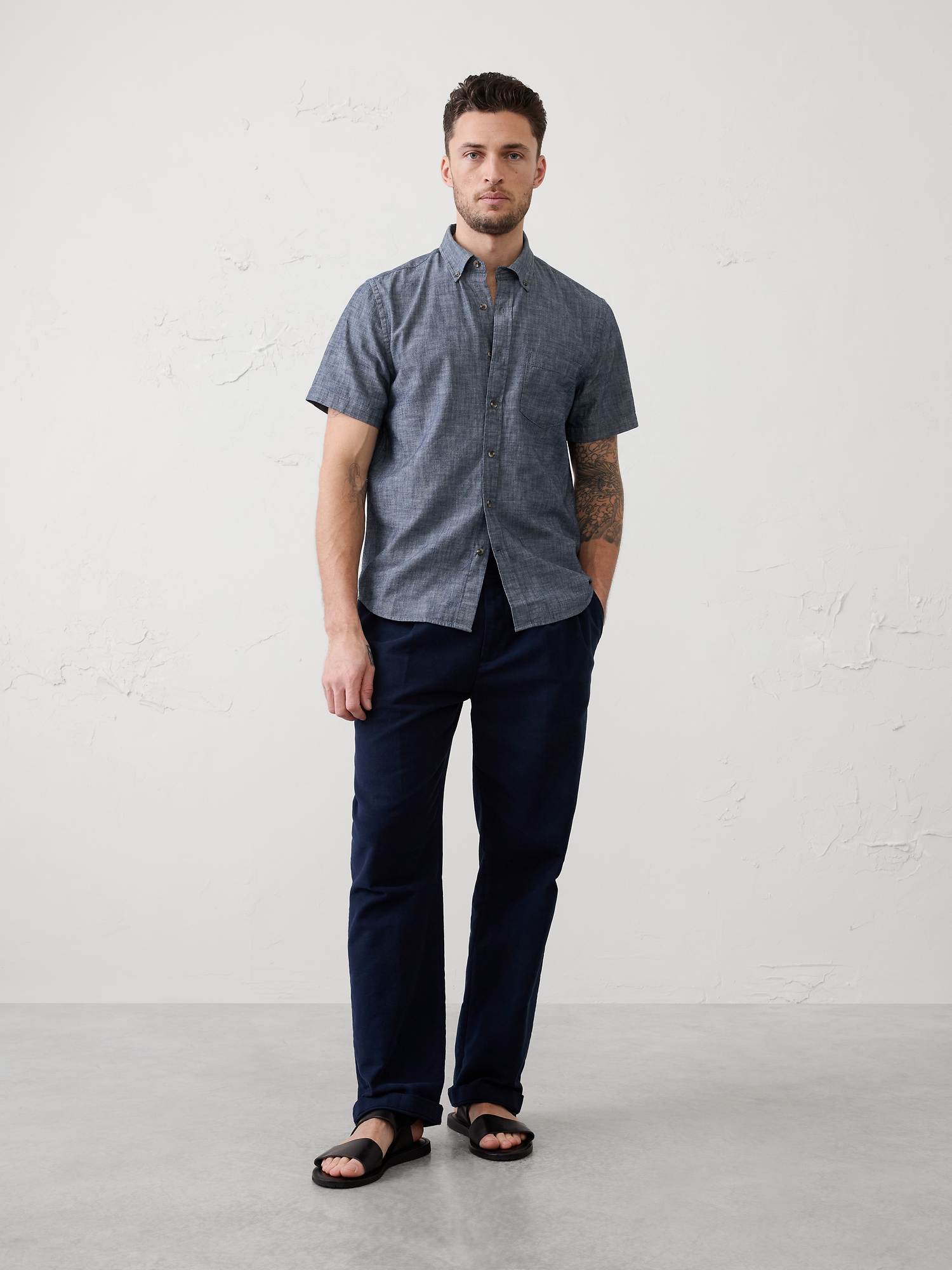 Slim-Fit Softwash Cotton Shirt