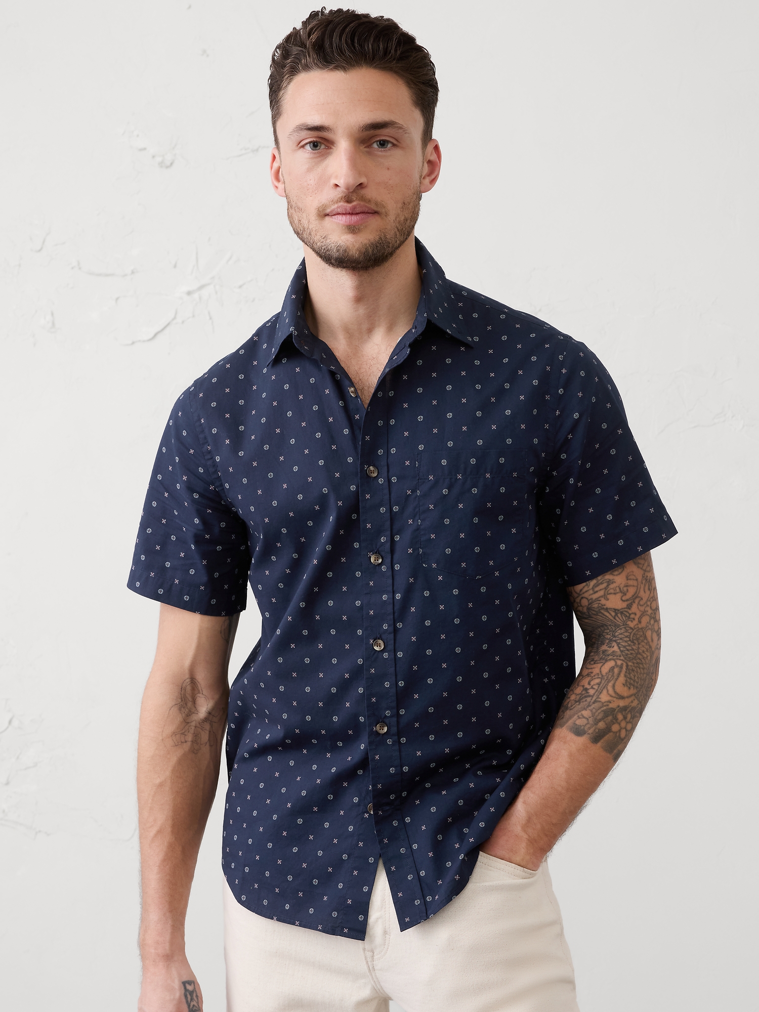 Slim-Fit Softwash Cotton Shirt