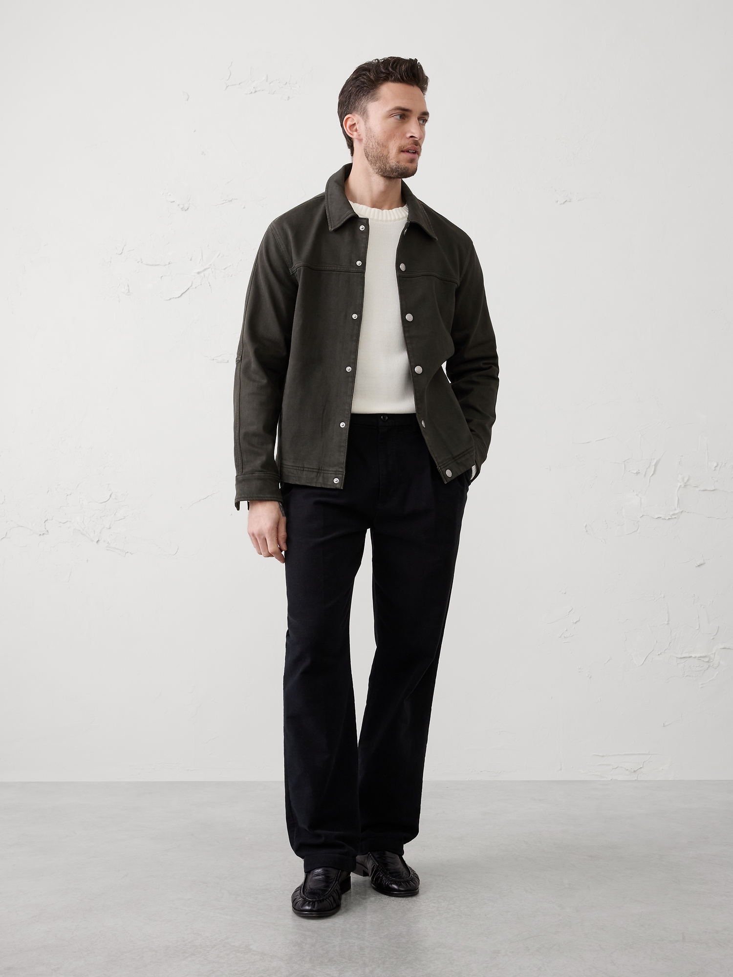 Relaxed Garment-Dyed Jacket