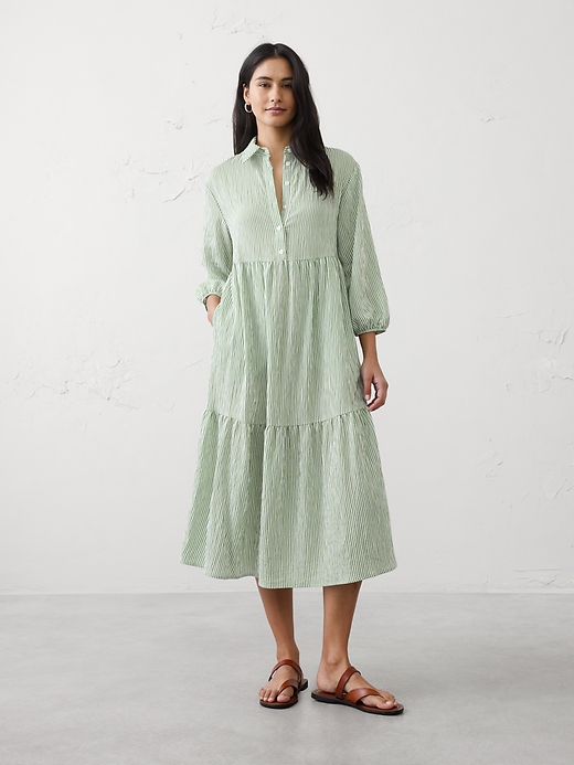 slim fit dress slacks BANANA REPUBLIC Green Wrap Dress Size 10 – alineconsignment