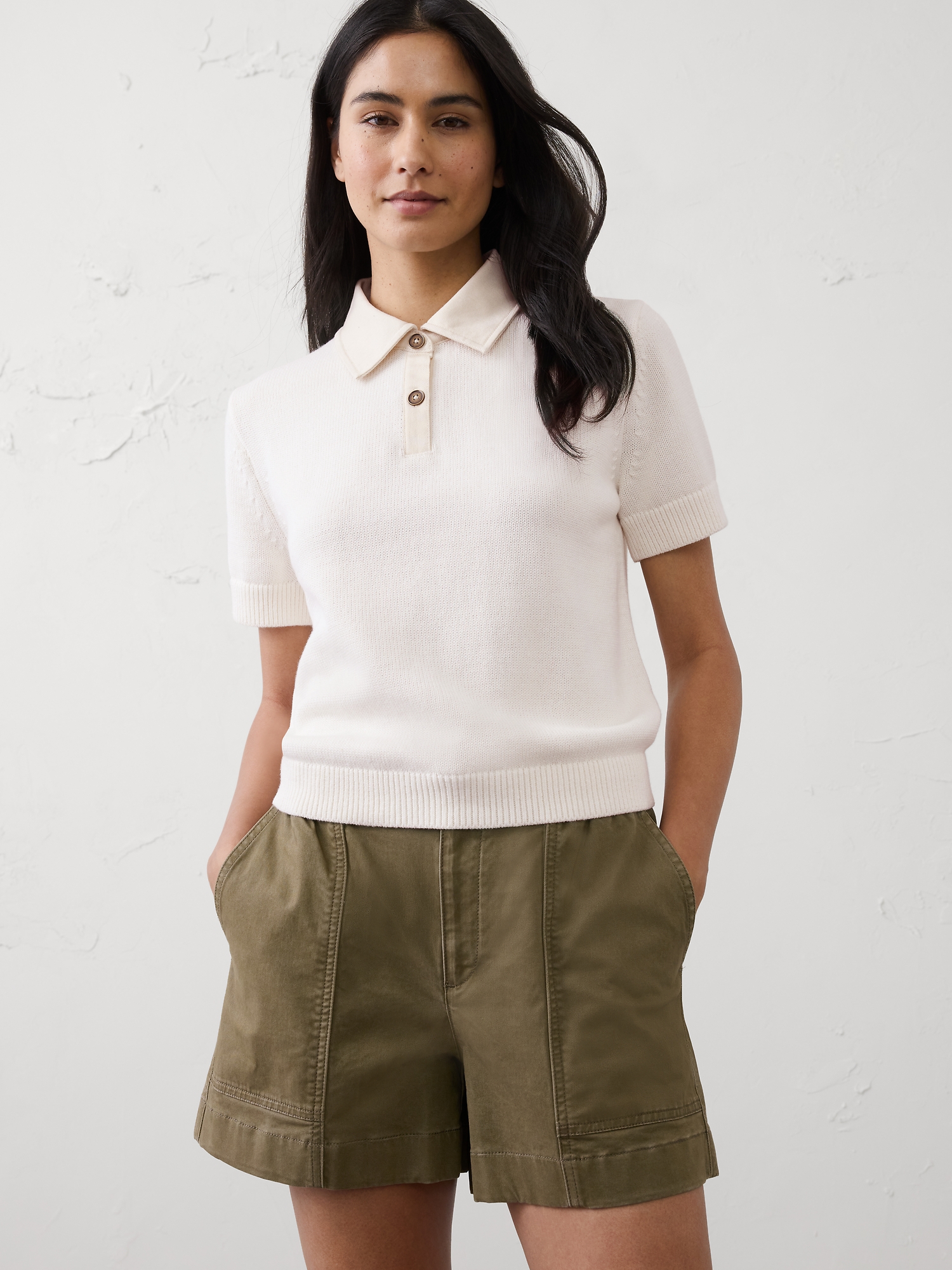 POLO À COL EN DENIM