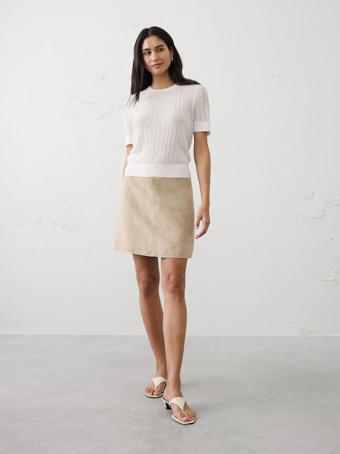 Sheer Sweater T‑Shirt