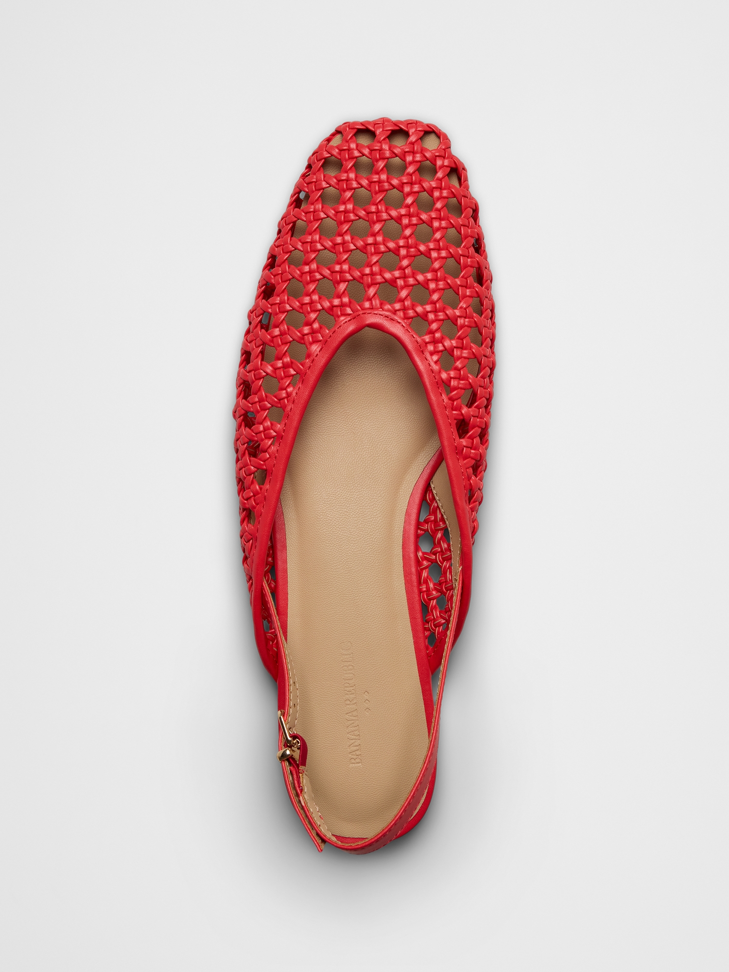 Image number 4 showing, Woven Slingback Flats